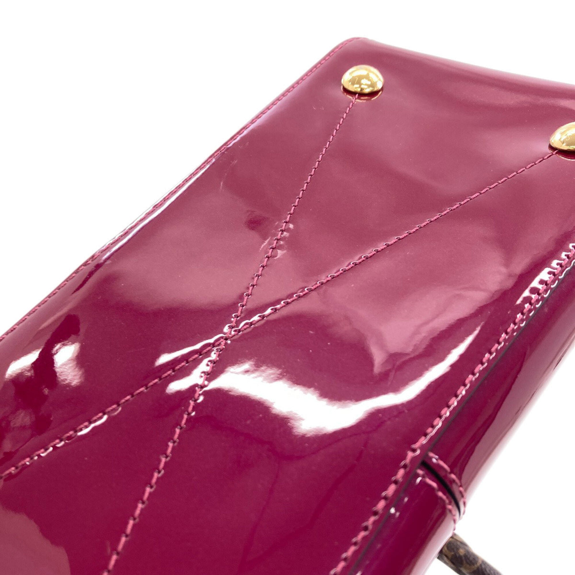 Louis Vuitton Magenta Vernis Handbag (Pre-Owned)