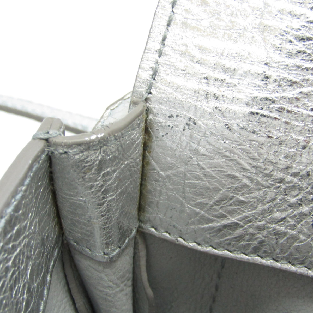Balenciaga Silver Leather Shoulder Bag (Pre-Owned)