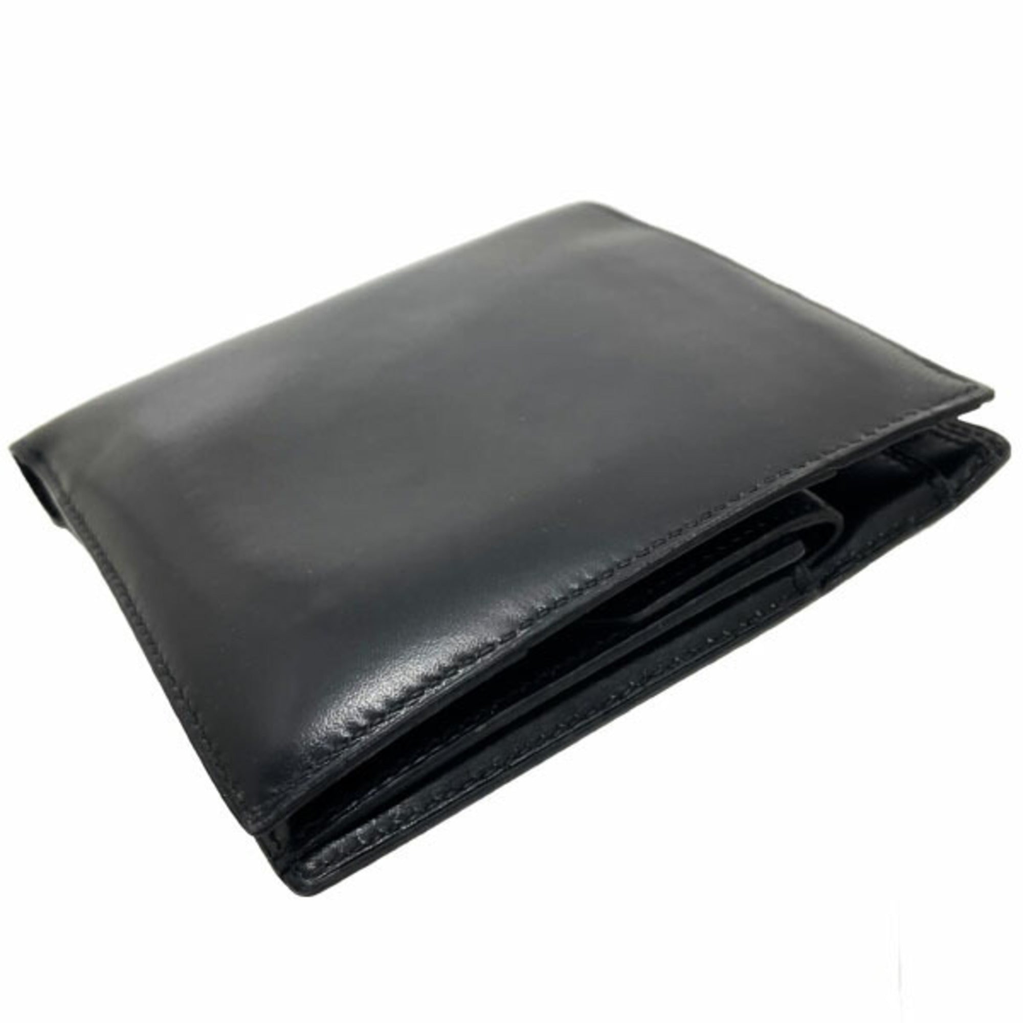 Hermes Black Leather Wallet (Bi-Fold) (Pre-Owned)