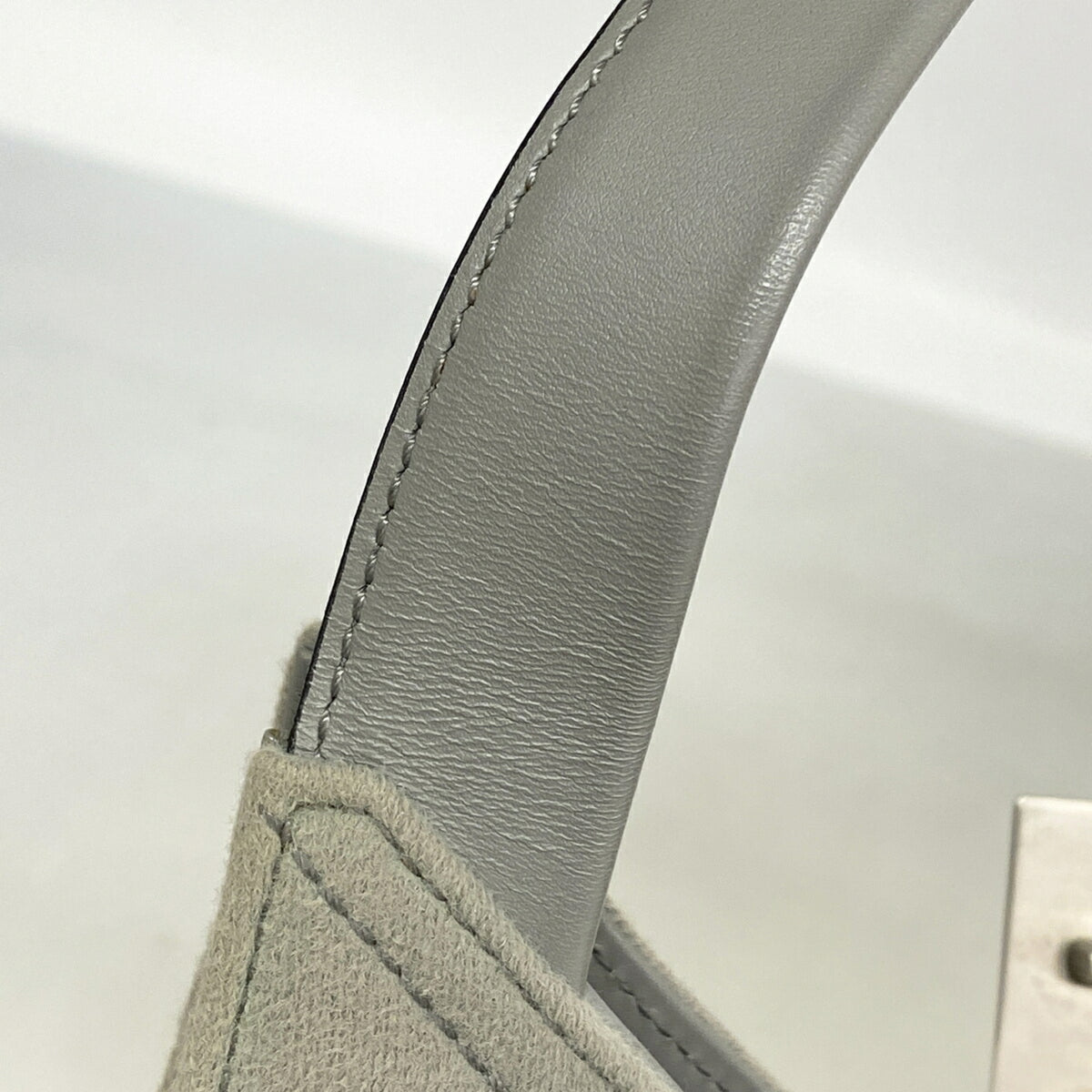 Salvatore Ferragamo Gray Cotton Shoulder Bag (Pre-Owned)