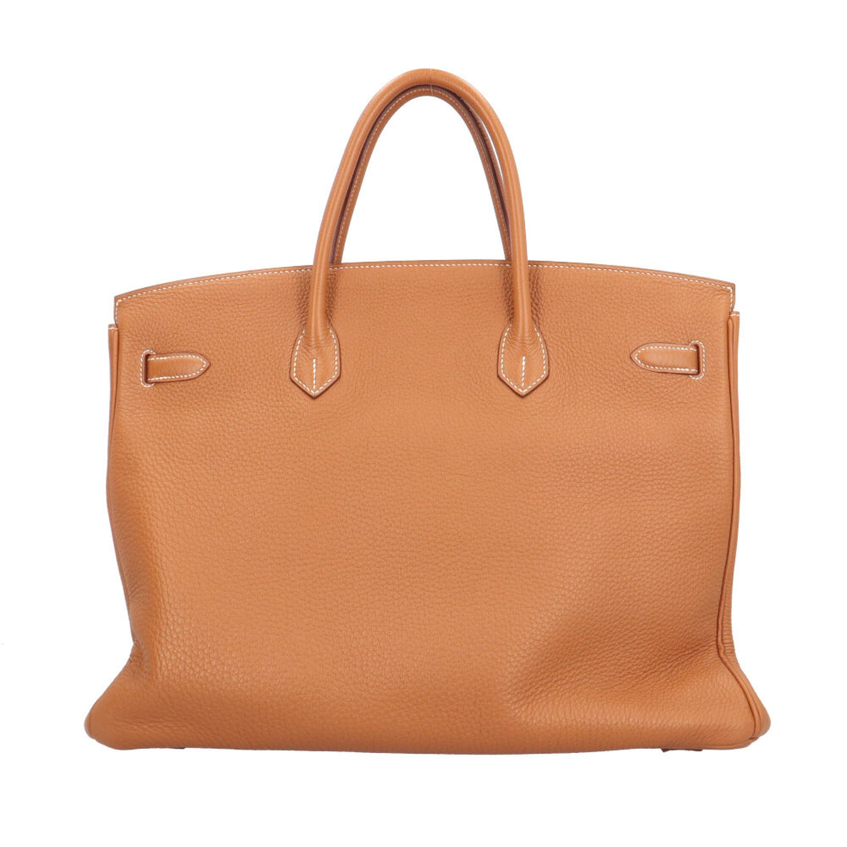 Hermes Brown Gold Leather Handbag (Pre-Owned)