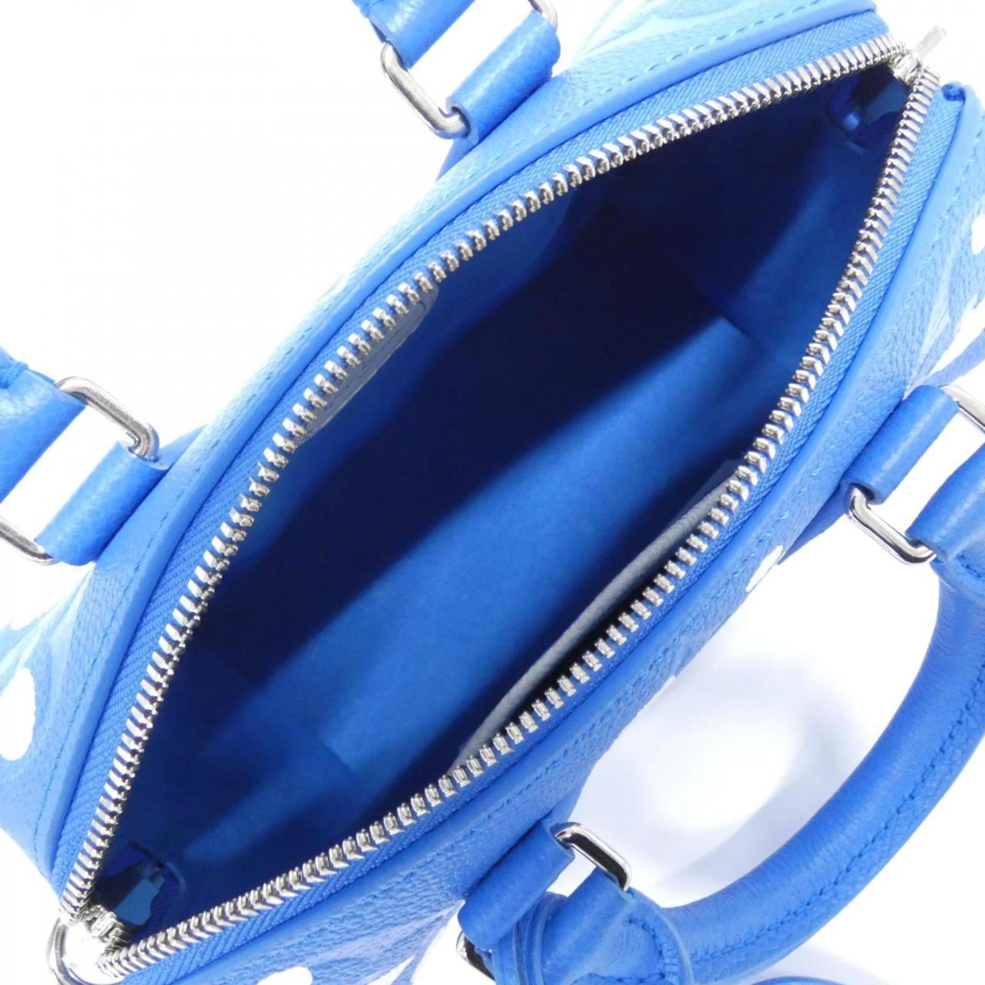 Louis Vuitton Blue Leather Shoulder Bag (Pre-Owned)