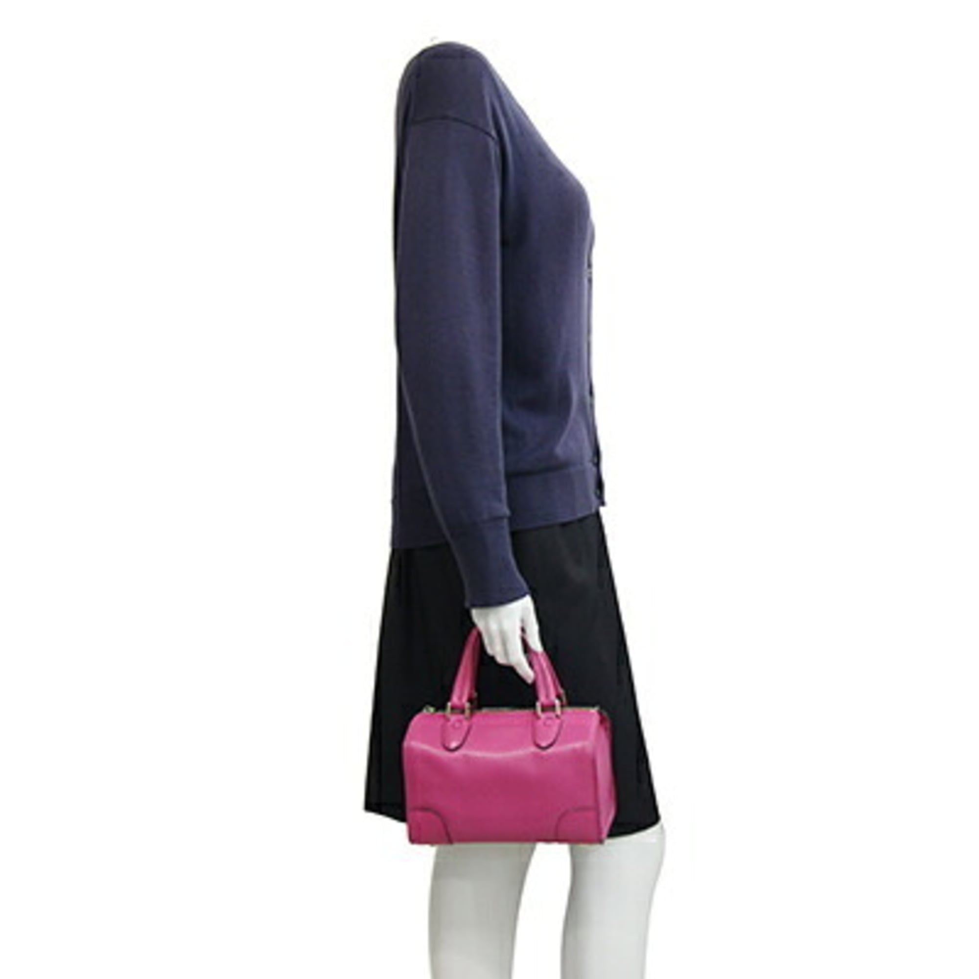 Valextra Pink Leather Handbag (Pre-Owned)