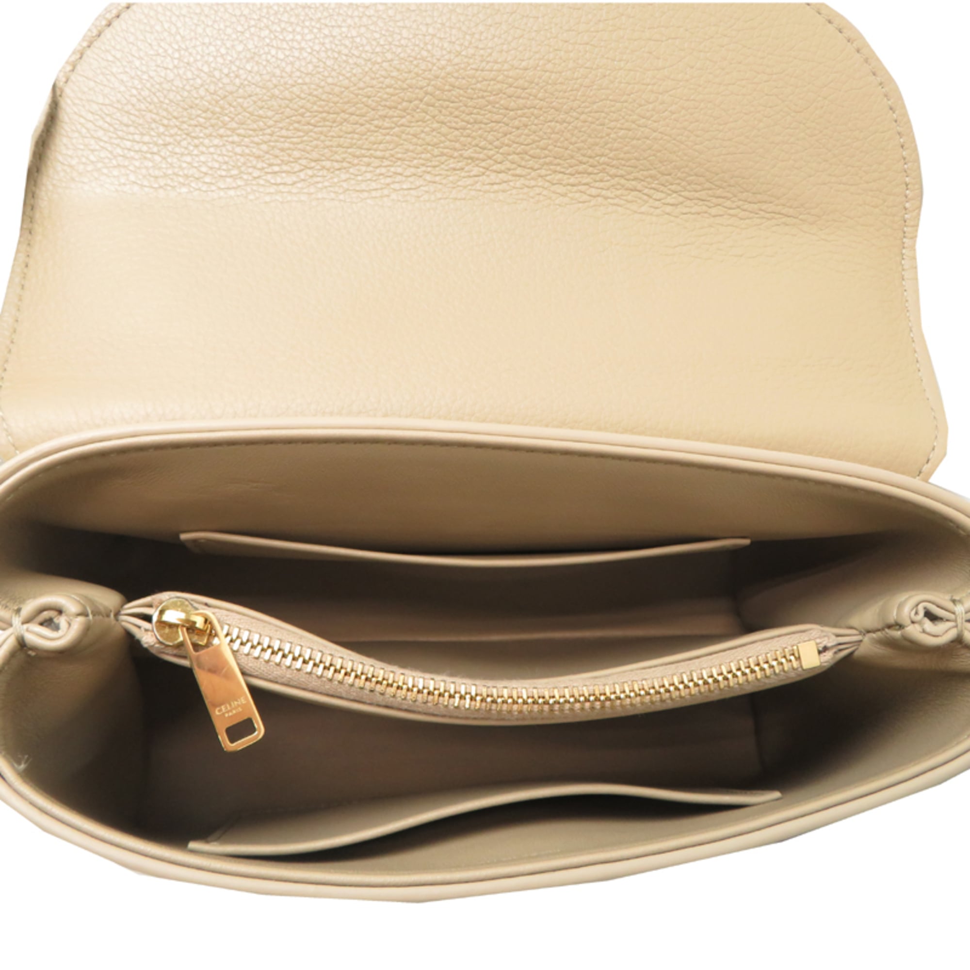Celine Beige Leather Handbag (Pre-Owned)