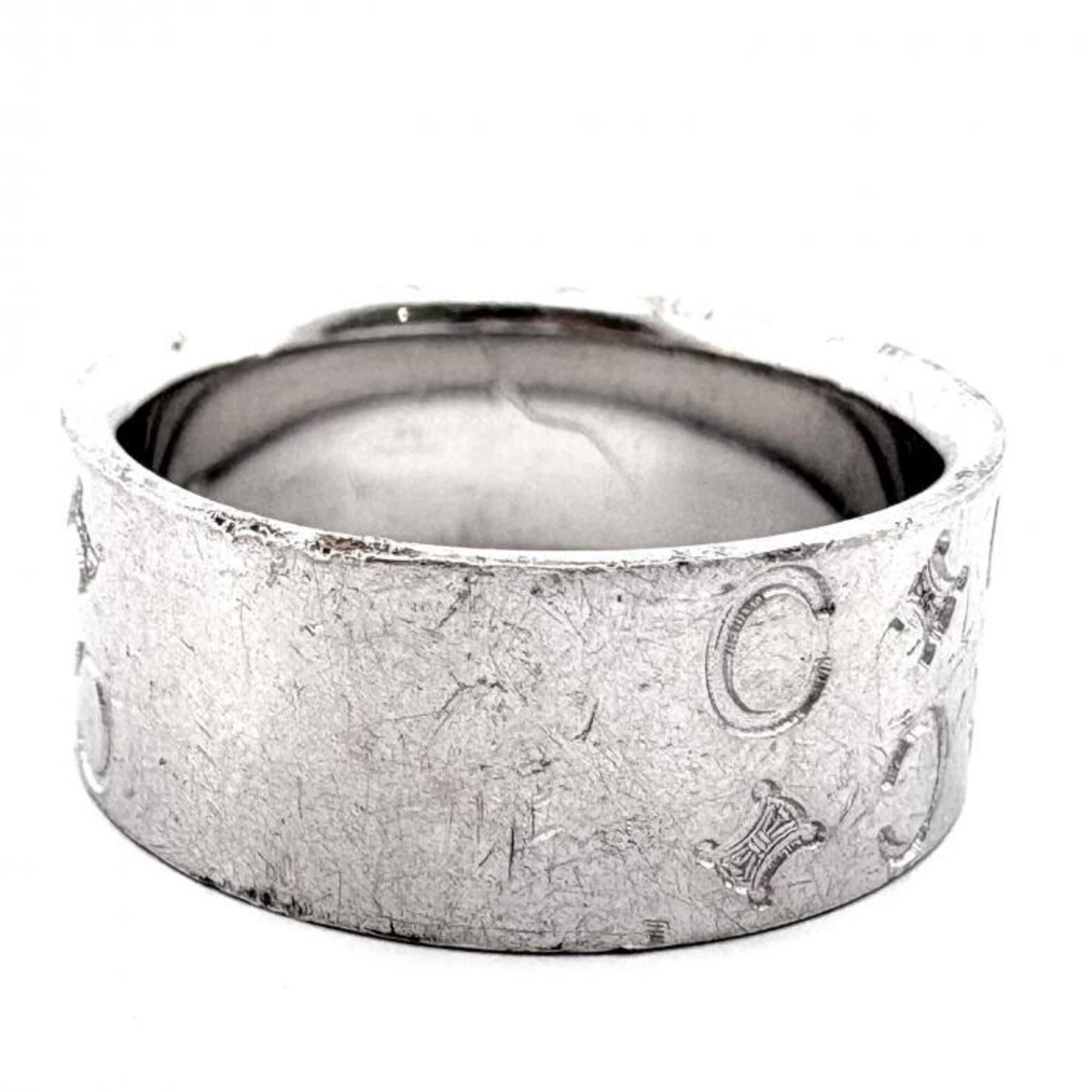 Celine Silver Silver Band Ring (Pre-Owned)