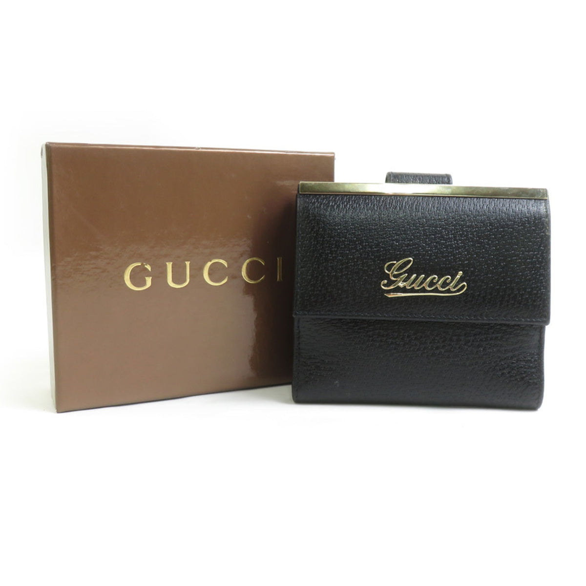 Gucci Black Leather Wallet (Bi-Fold) (Pre-Owned)