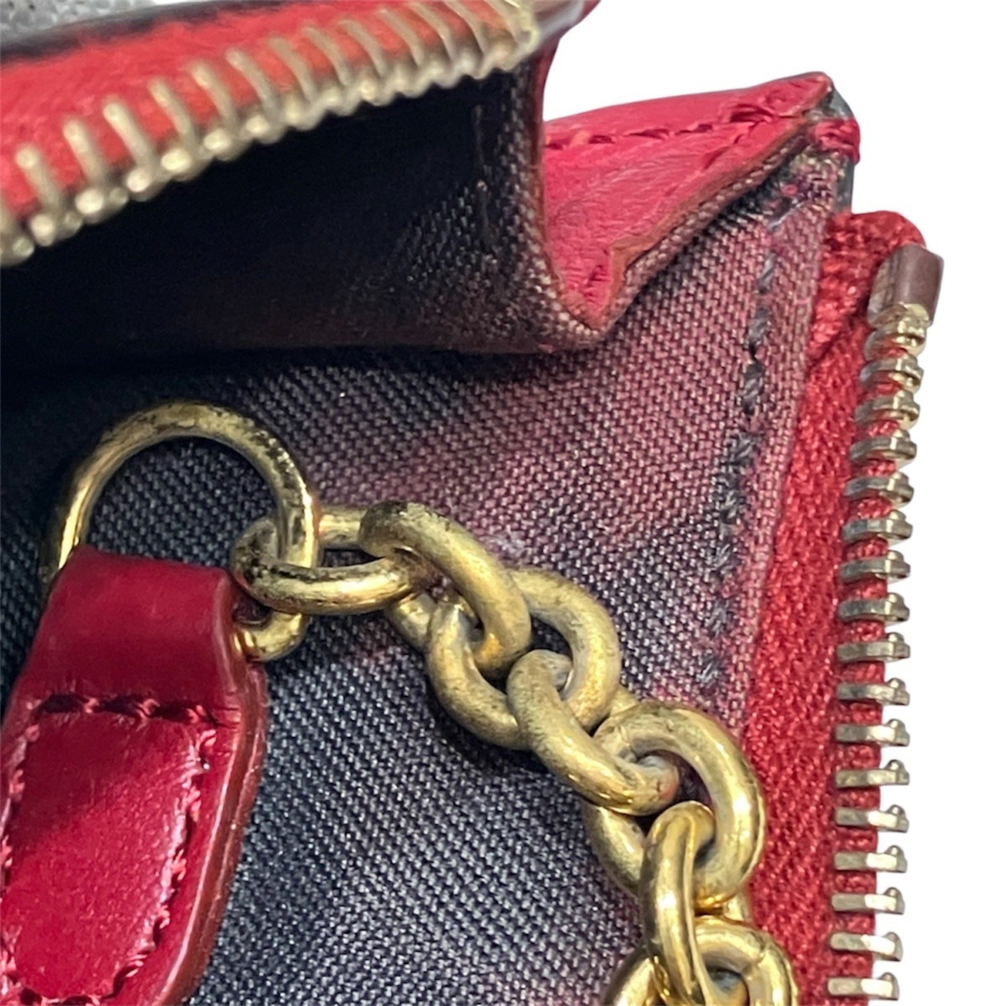 Fendi Zucca Leather Coin Purse/Coin Case (Pre-Owned)