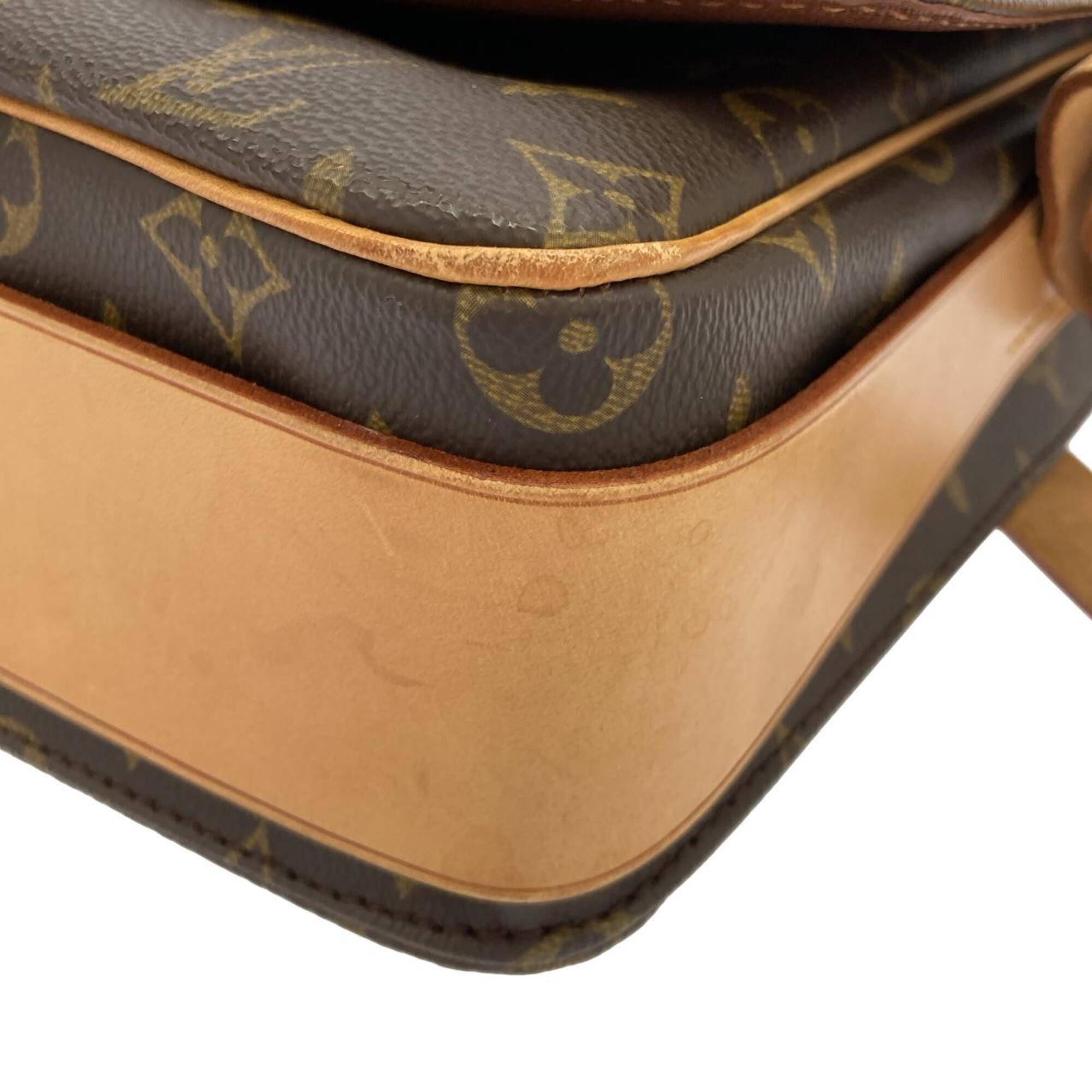 Louis Vuitton Marron Monogram Coated Canvas Shoulder Bag (Pre-Owned)
