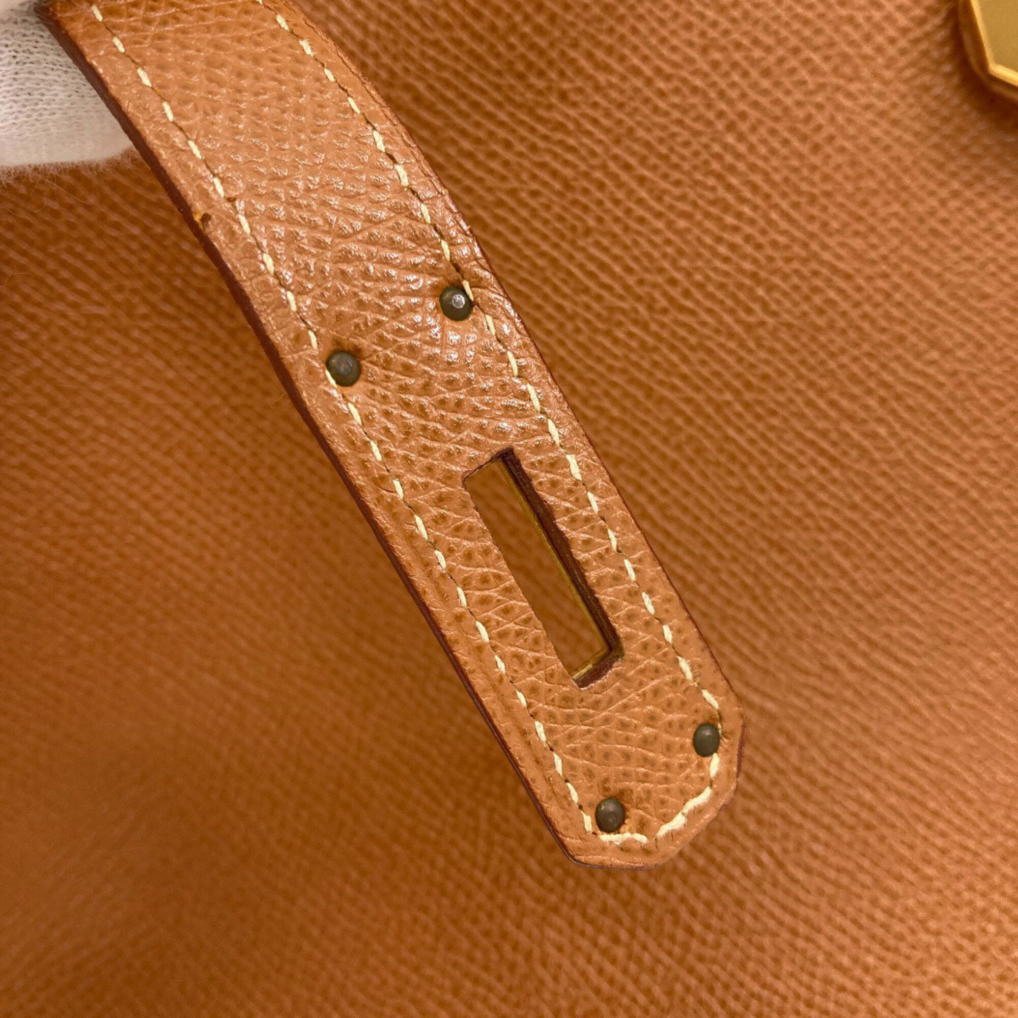 Hermes Gold Epsom Leather Handbag (Pre-Owned)