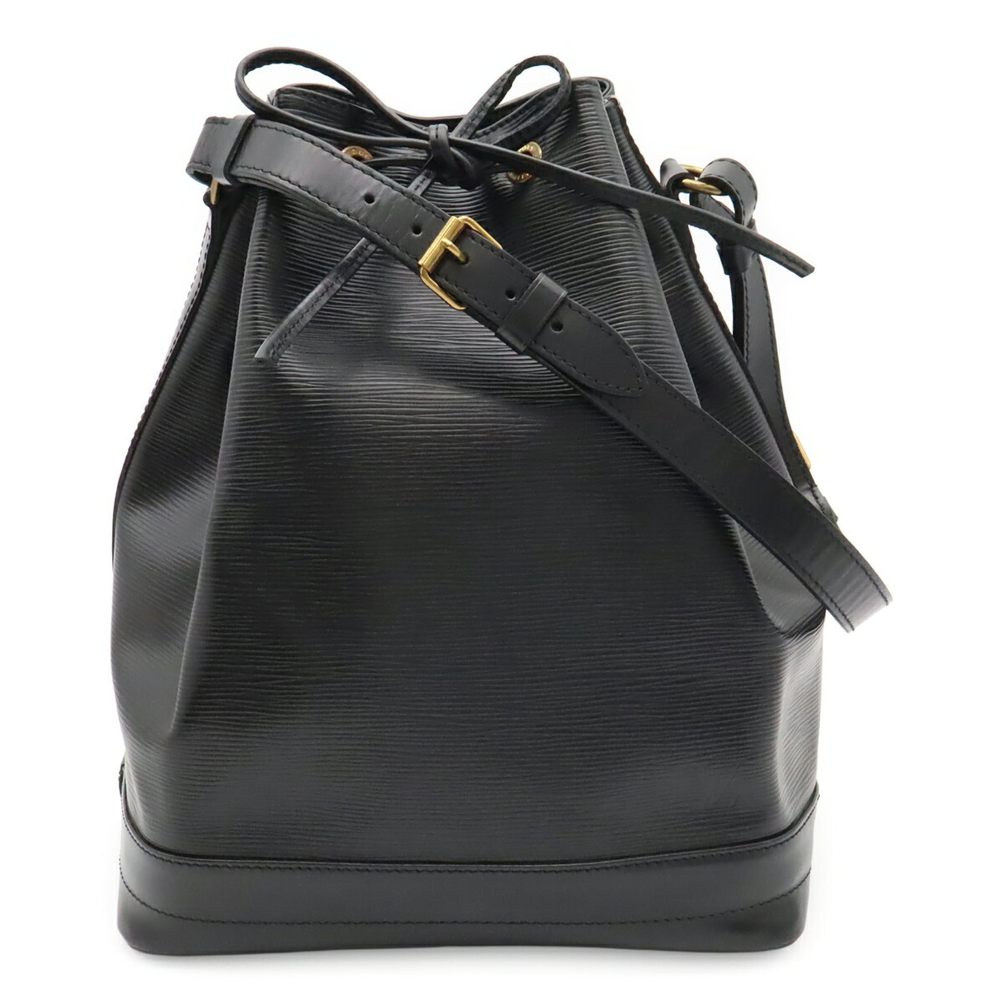 Louis Vuitton Black Noir Epi Leather Shoulder Bag (Pre-Owned)