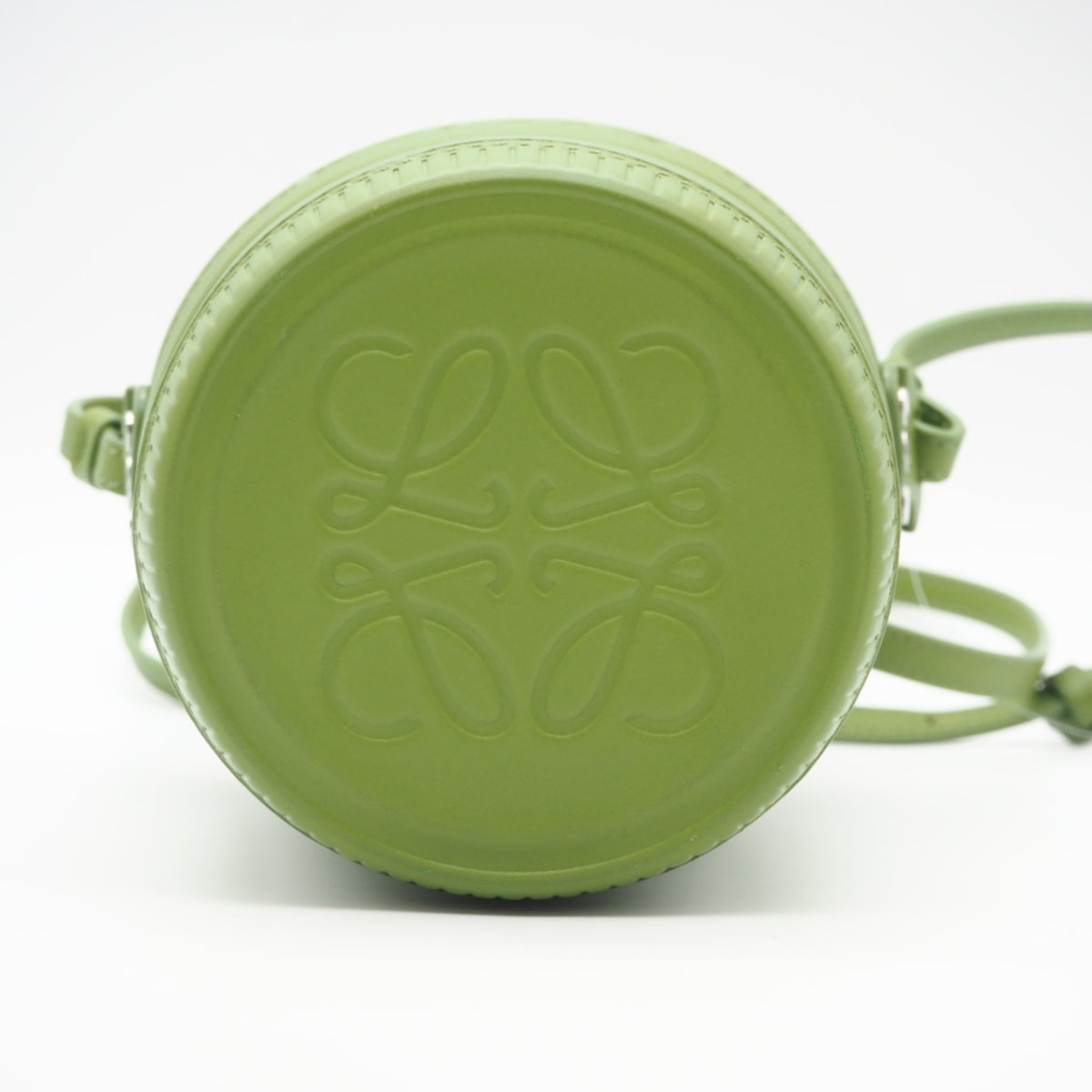 Loewe Green Canvas Leather Shoulder Bag (Pre-Owned)