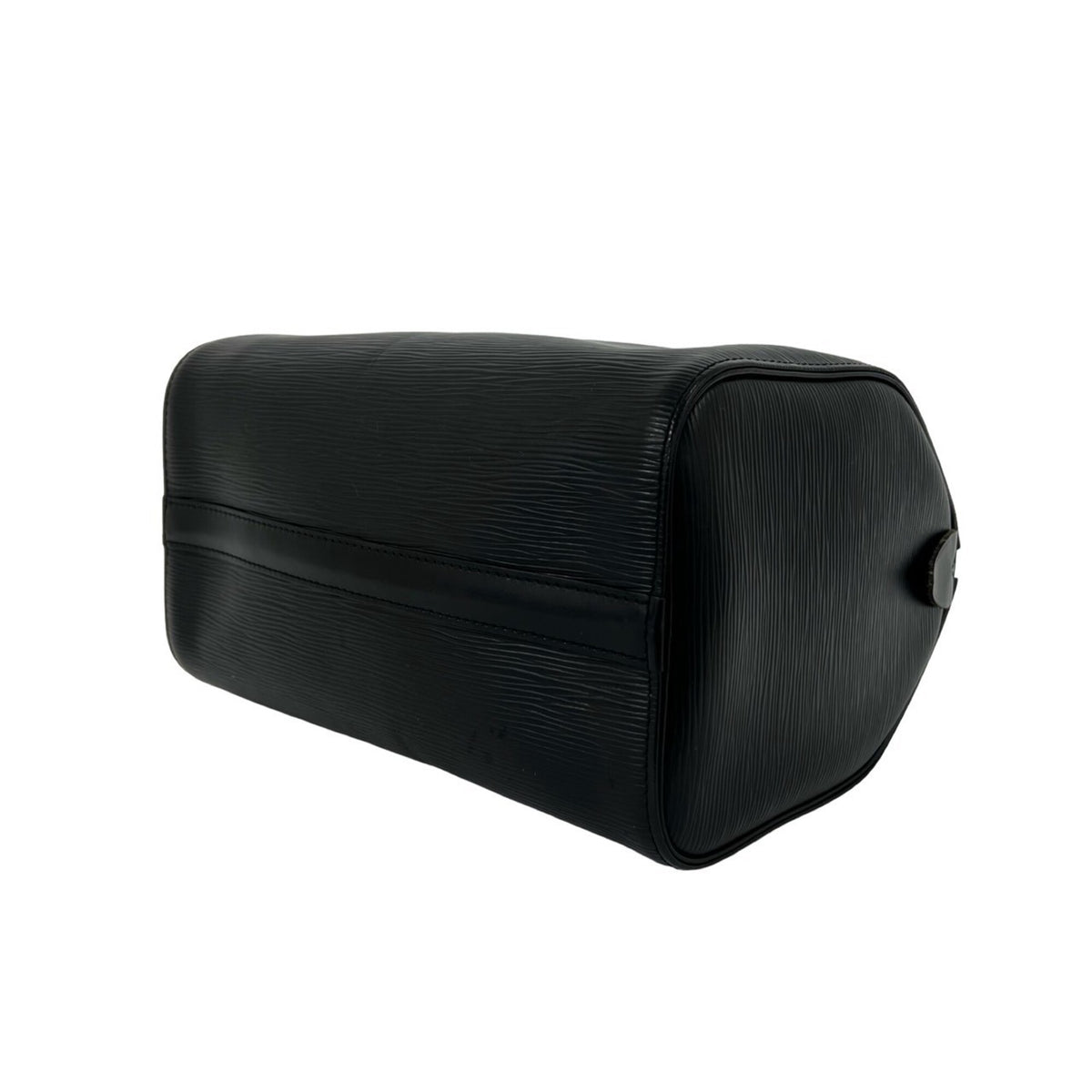 Louis Vuitton Black Leather Boston Bag Handbag (Pre-Owned)