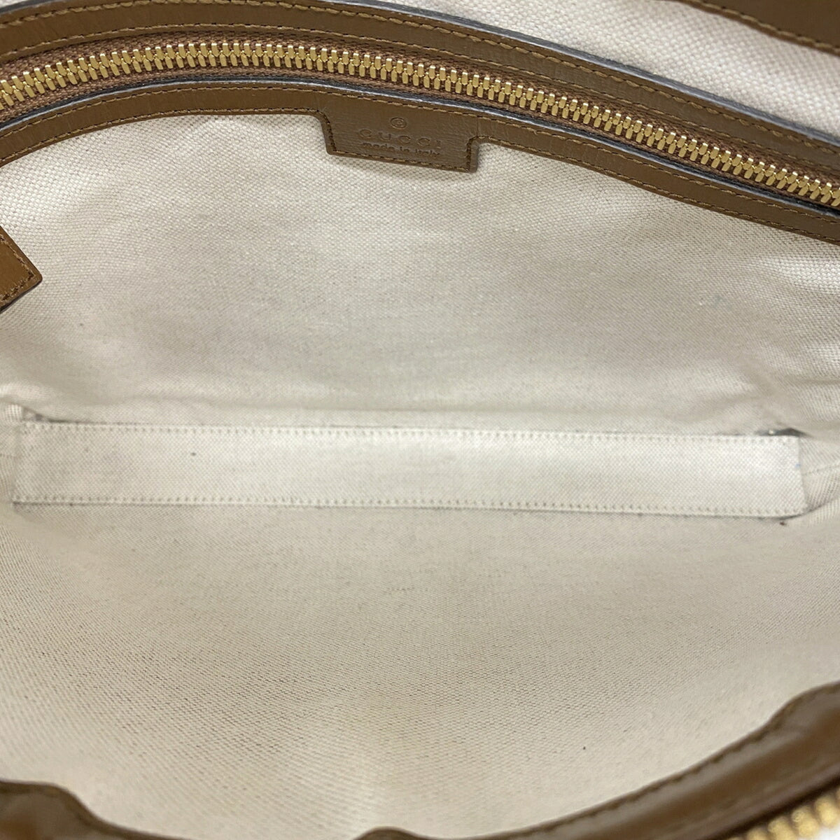 Gucci Beige Brown Pvc Shoulder Bag (Pre-Owned)
