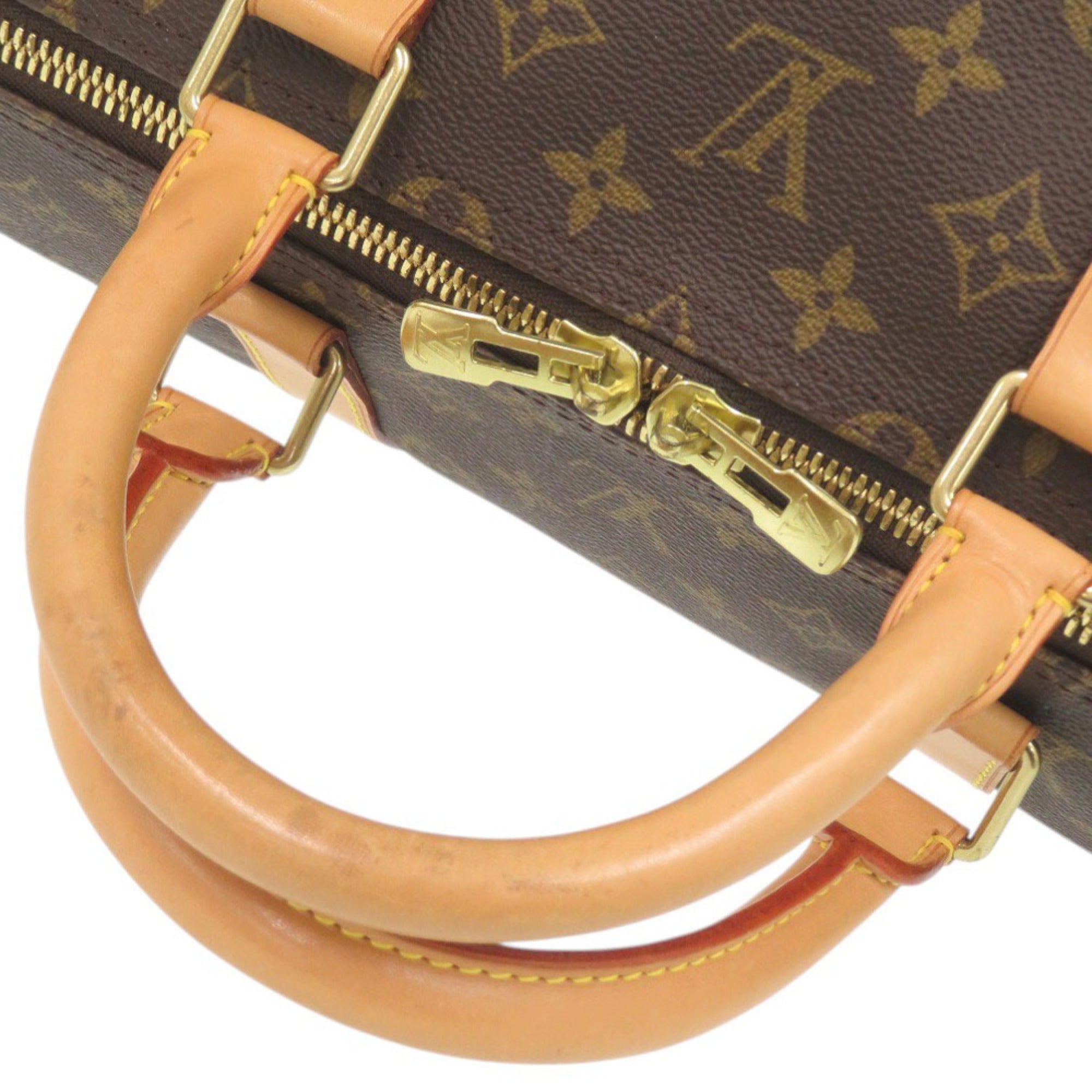 Louis Vuitton Brown Monogram Canvas Boston Bag (Pre-Owned)