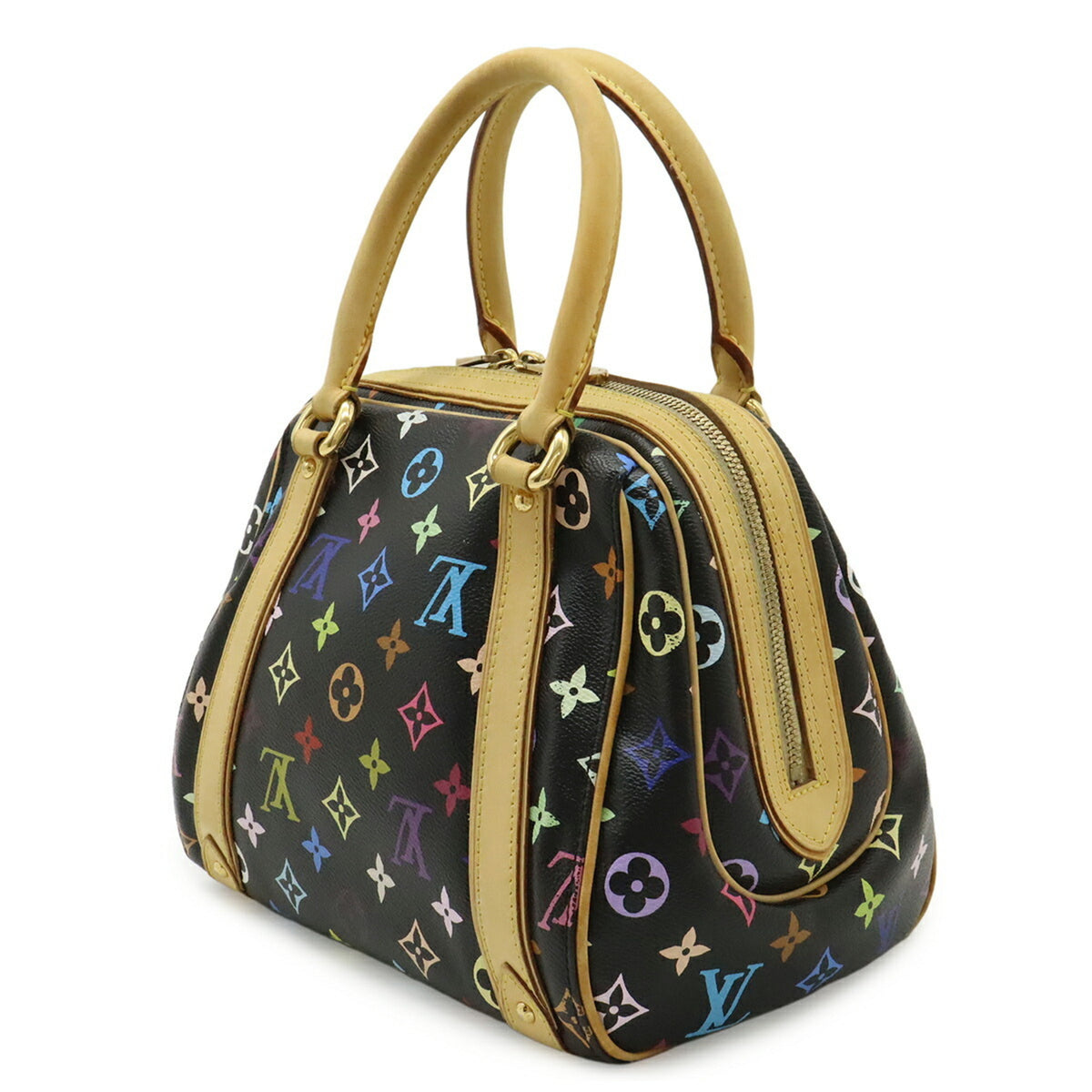 Louis Vuitton Black Monogram Multi-Color Noir Monogram Multicolore Handbag (Pre-Owned)
