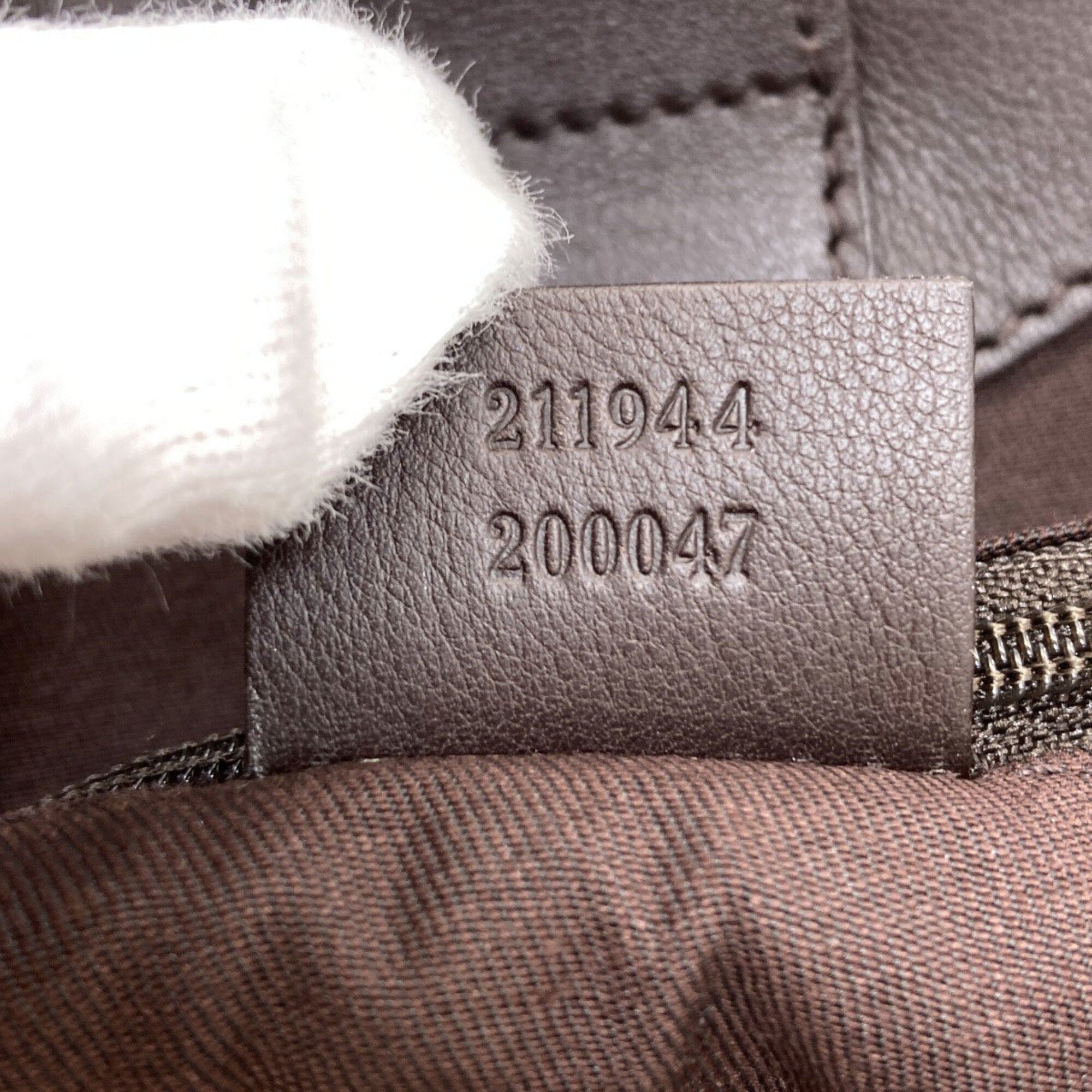Gucci Brown Canvas Handbag (Pre-Owned)