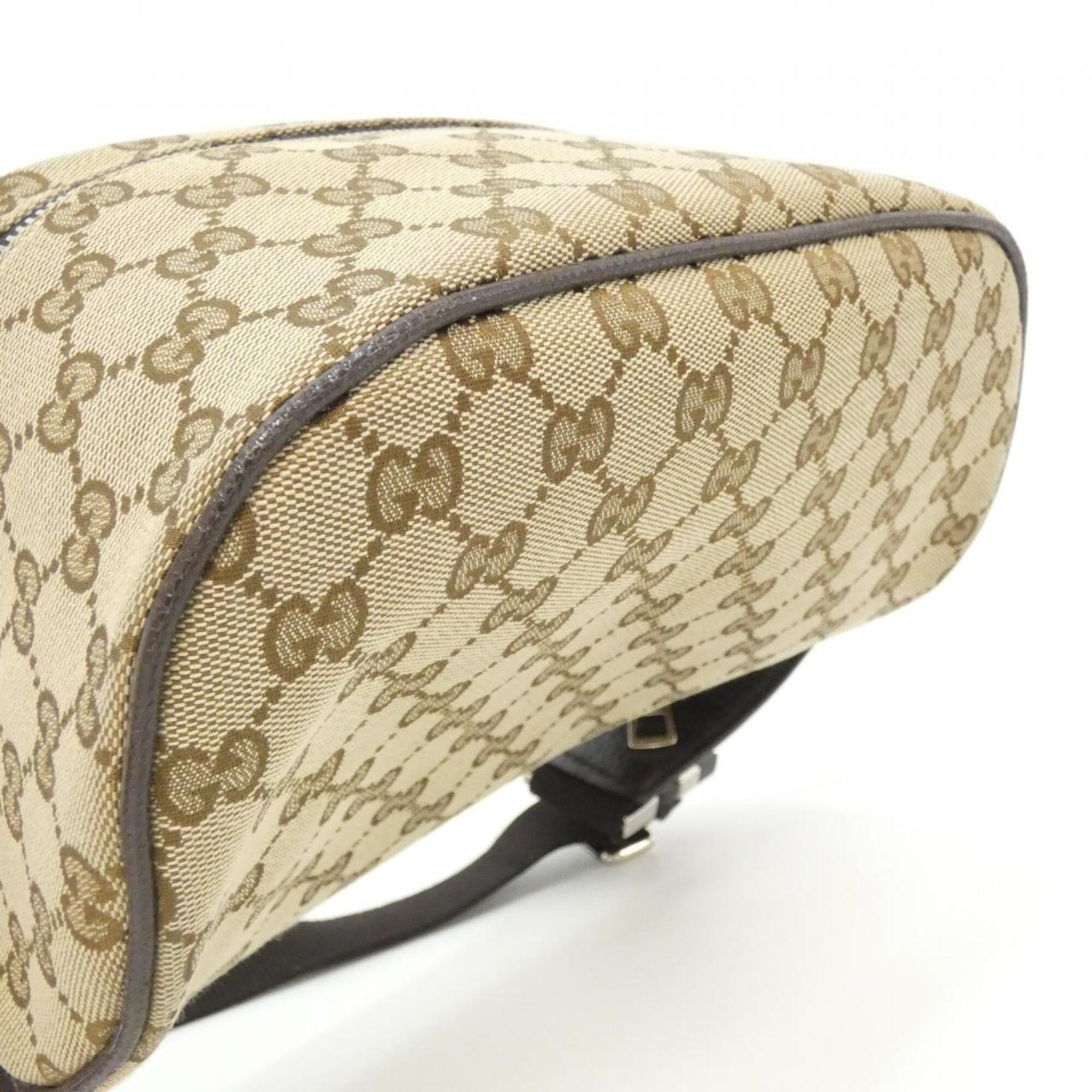 Gucci Beige Brown Gg Canvas Fanny Pack (Pre-Owned)
