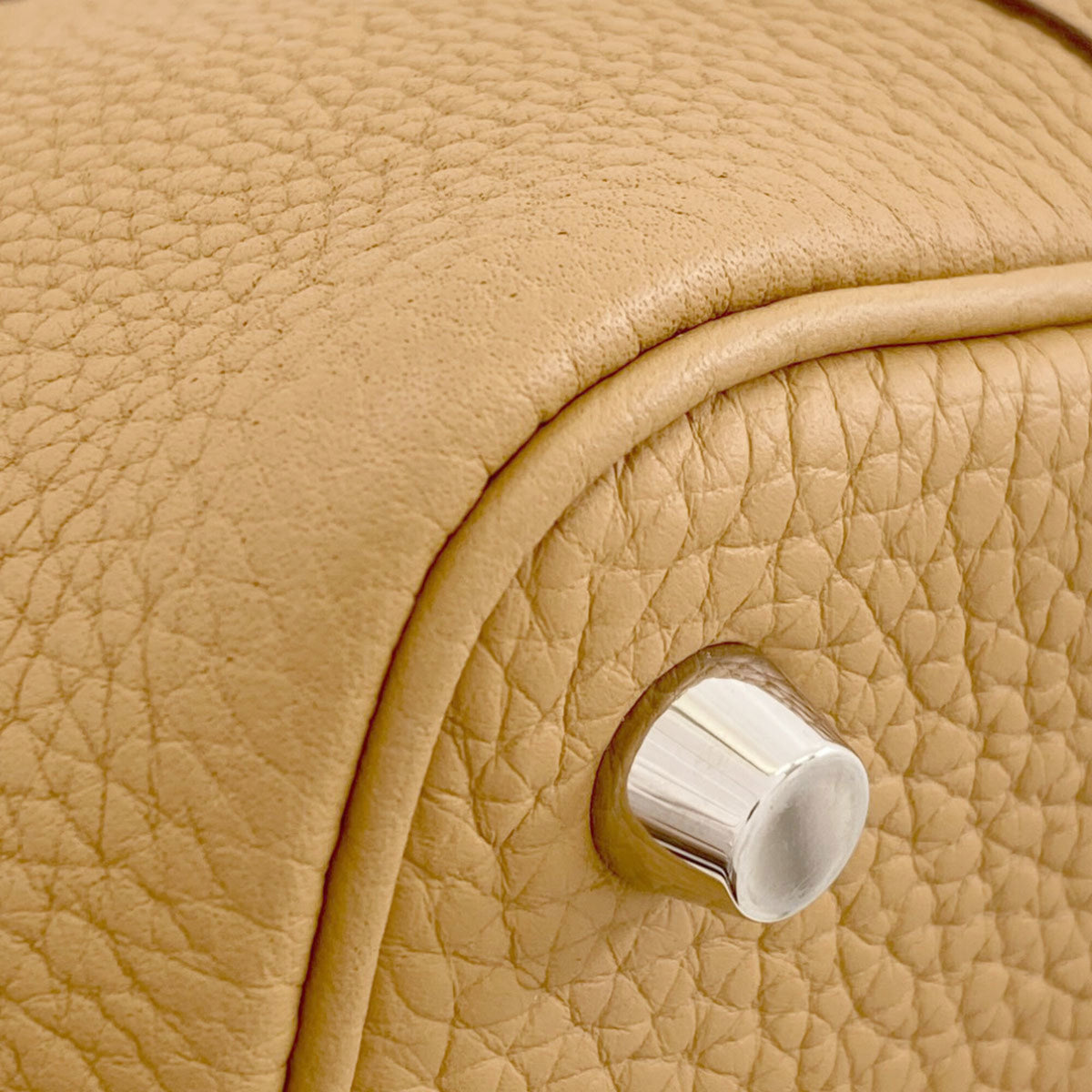 Hermes Brown Taurillon Clemence Leather Handbag (Pre-Owned)