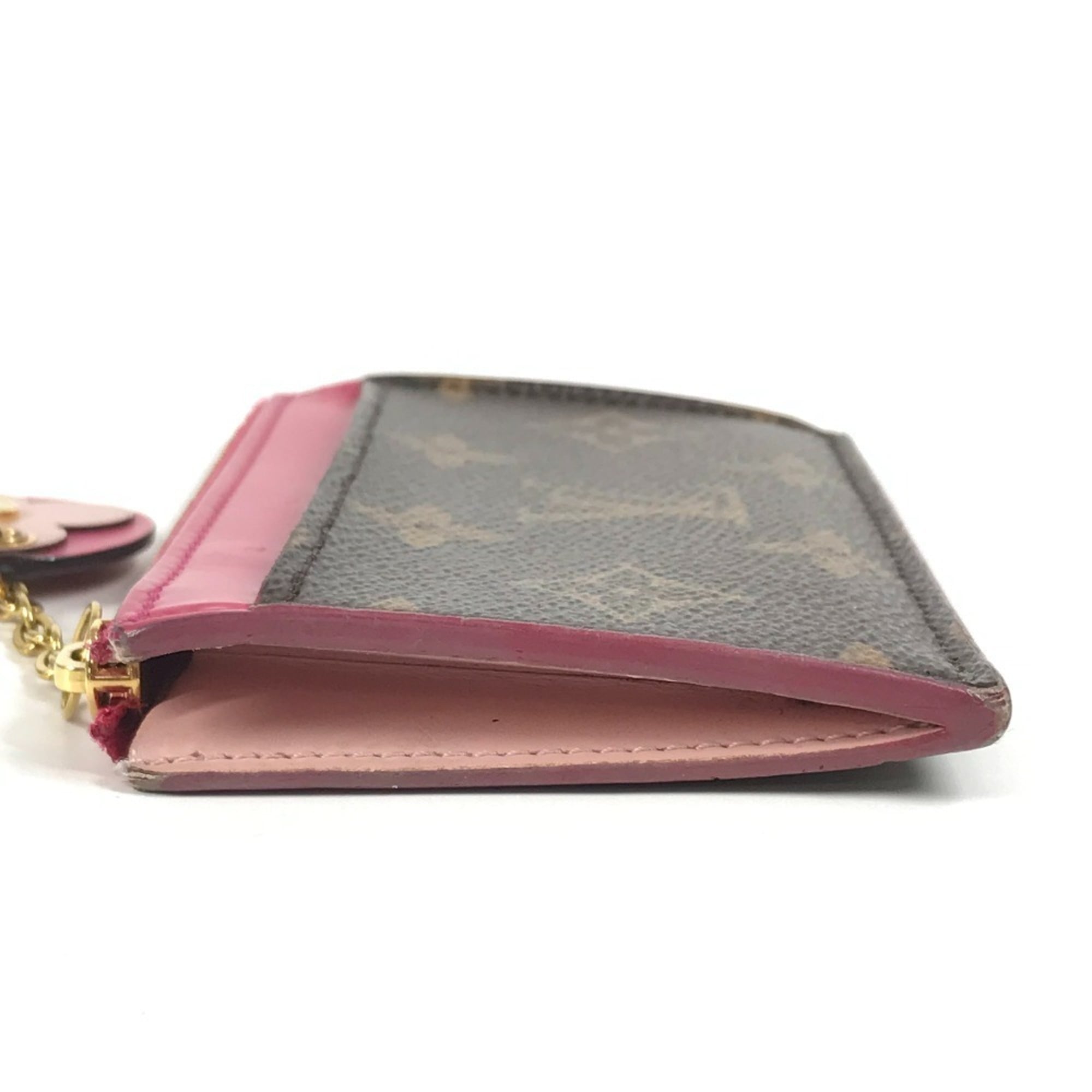Louis Vuitton Brown Monogram Pink Monogram Coin Purse/Coin Case (Pre-Owned)