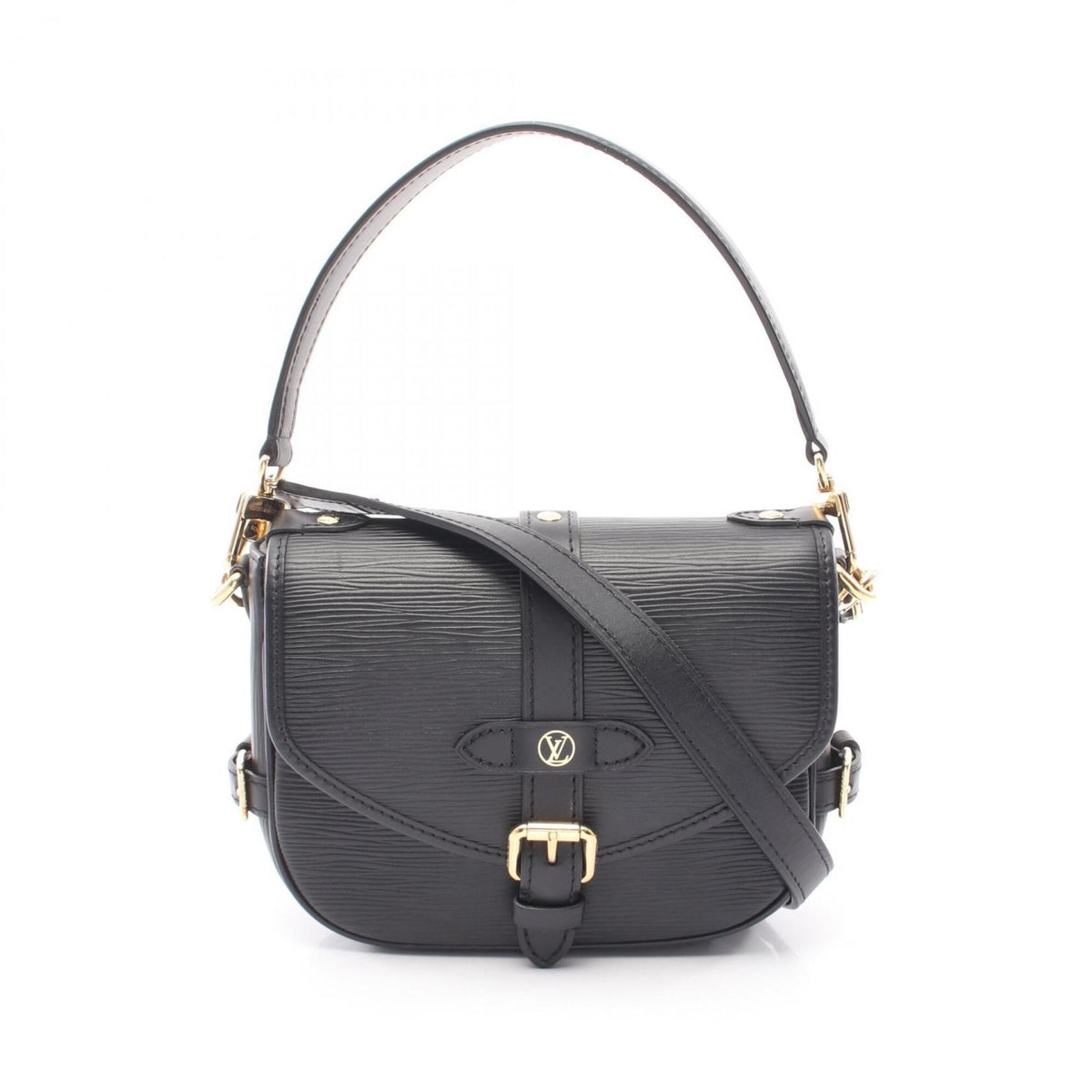 Louis Vuitton Black Noir Epi Leather Handbag (Pre-Owned)