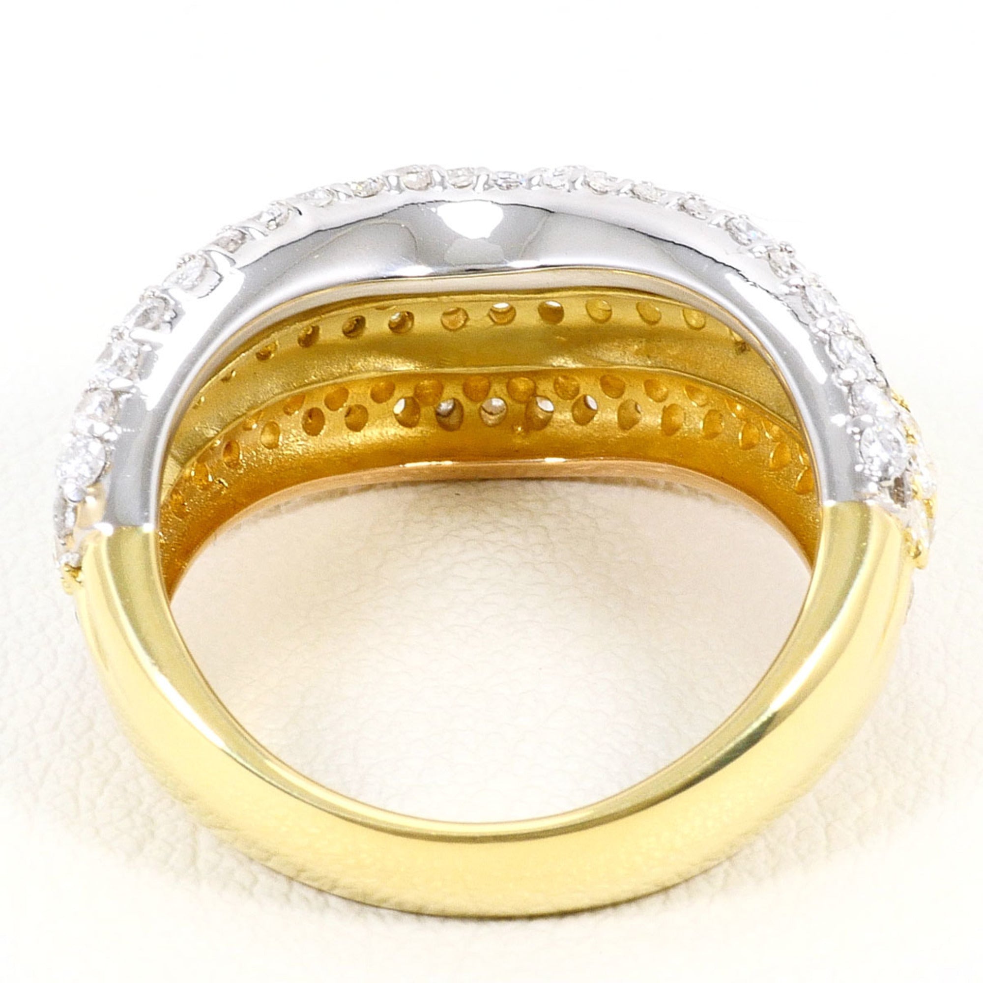 Unbranded Pink Gold Platinum Yellow Gold Yellow Gold (18K) Pink Gold (18K) Platinum 900 Band Ring (Pre-Owned)