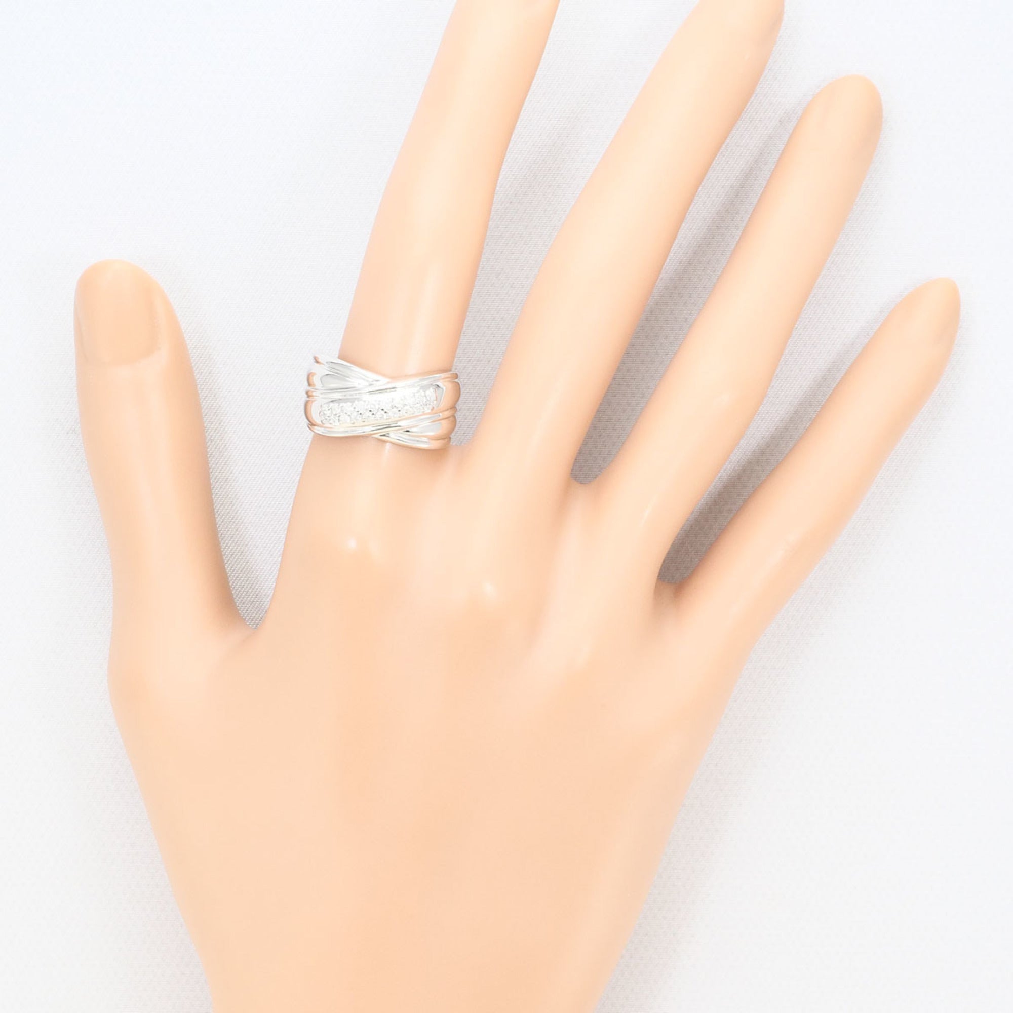 Unbranded White White Gold (14K) Band Ring (Pre-Owned)
