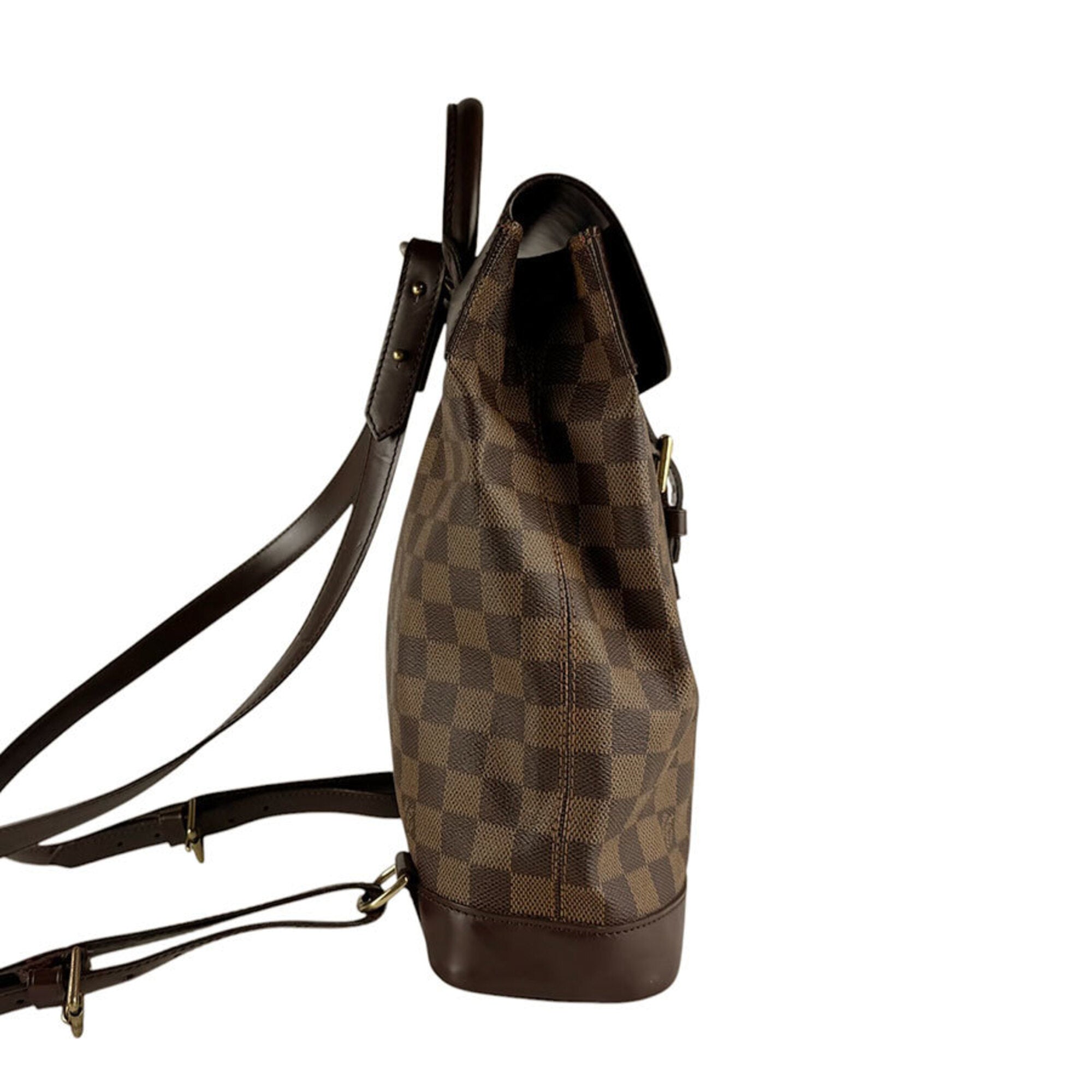 Louis Vuitton Damier Canvas Ebene Damier Canvas Backpack (Pre-Owned)