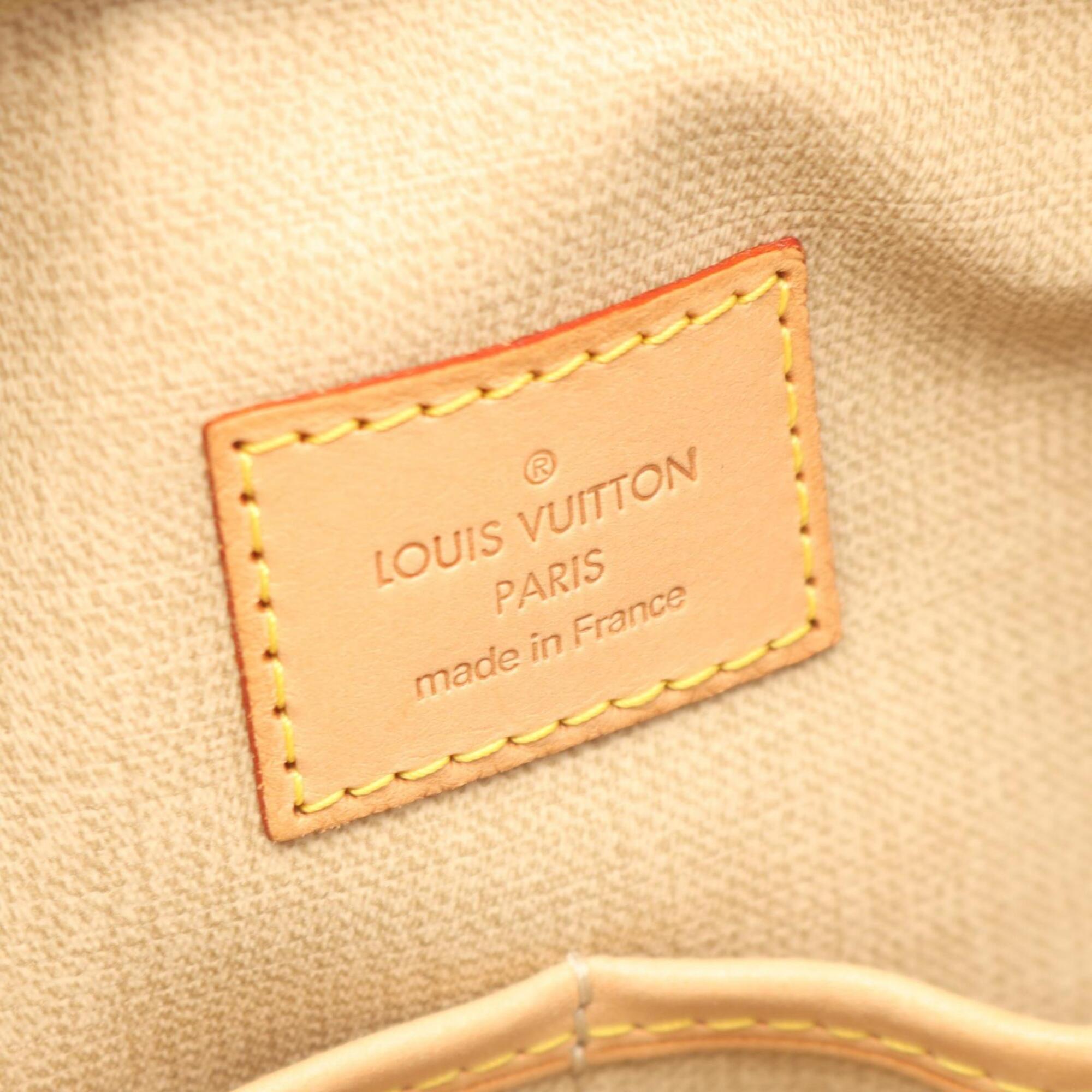 Louis Vuitton Brown Coated Canvas Leather Handbag (Pre-Owned)
