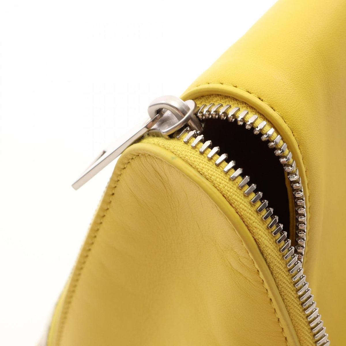 Bottega Veneta Yellow Leather Clutch Bag Handbag (Pre-Owned)
