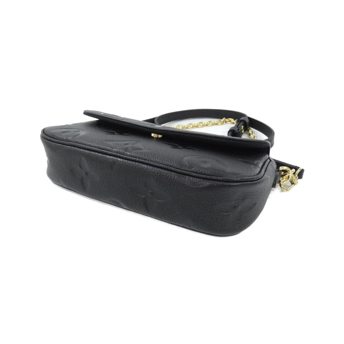 Louis Vuitton Black Leather Shoulder Bag (Pre-Owned)