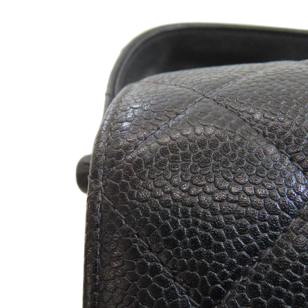 Chanel Black Leather Handbag (Pre-Owned)