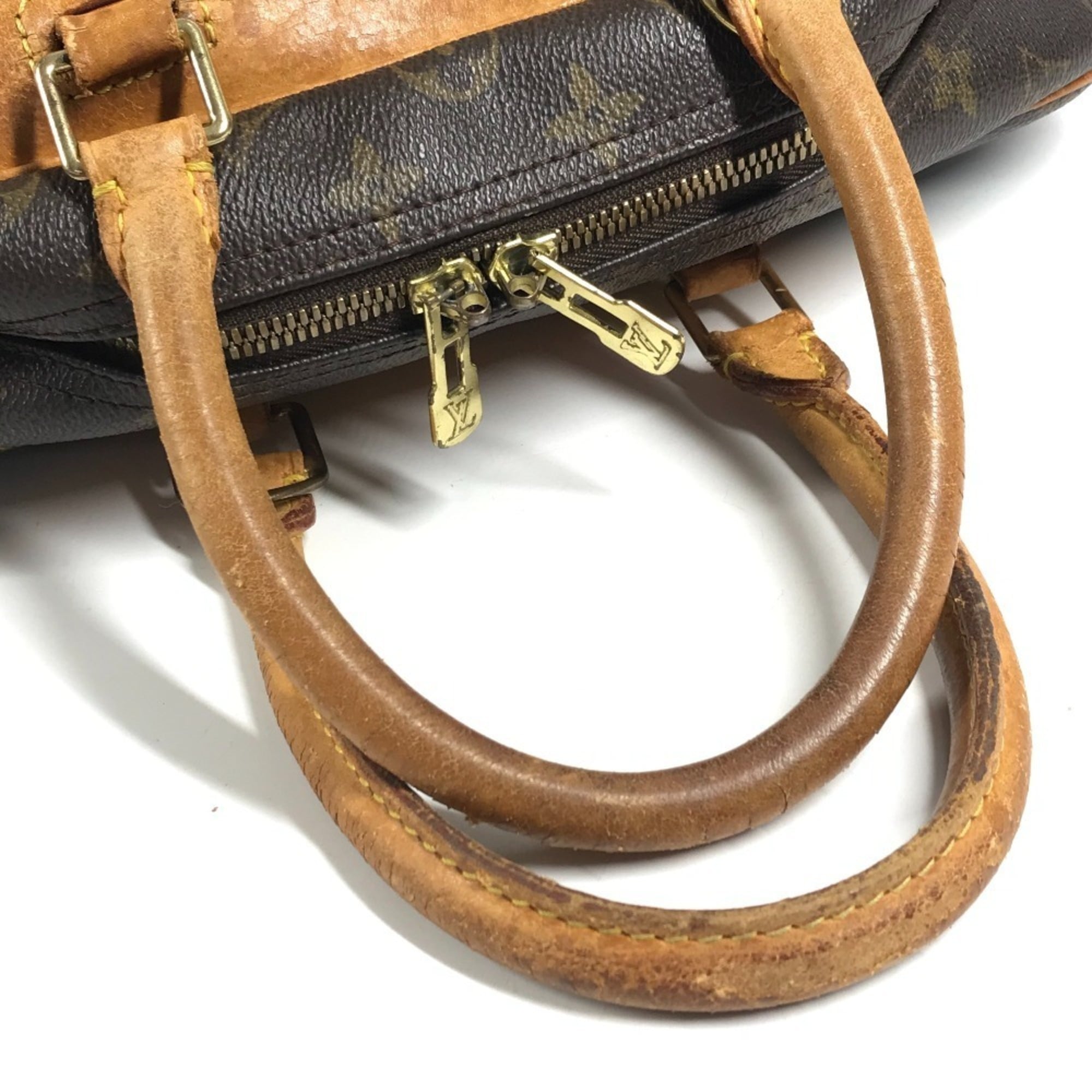 Louis Vuitton Brown Monogram Canvas Boston Bag Handbag Tote Bag (Pre-Owned)