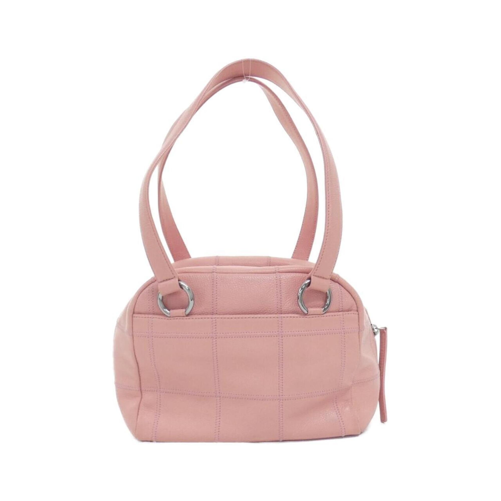 Chanel Pink Grained Calfskin Shoulder Bag (Pre-Owned)