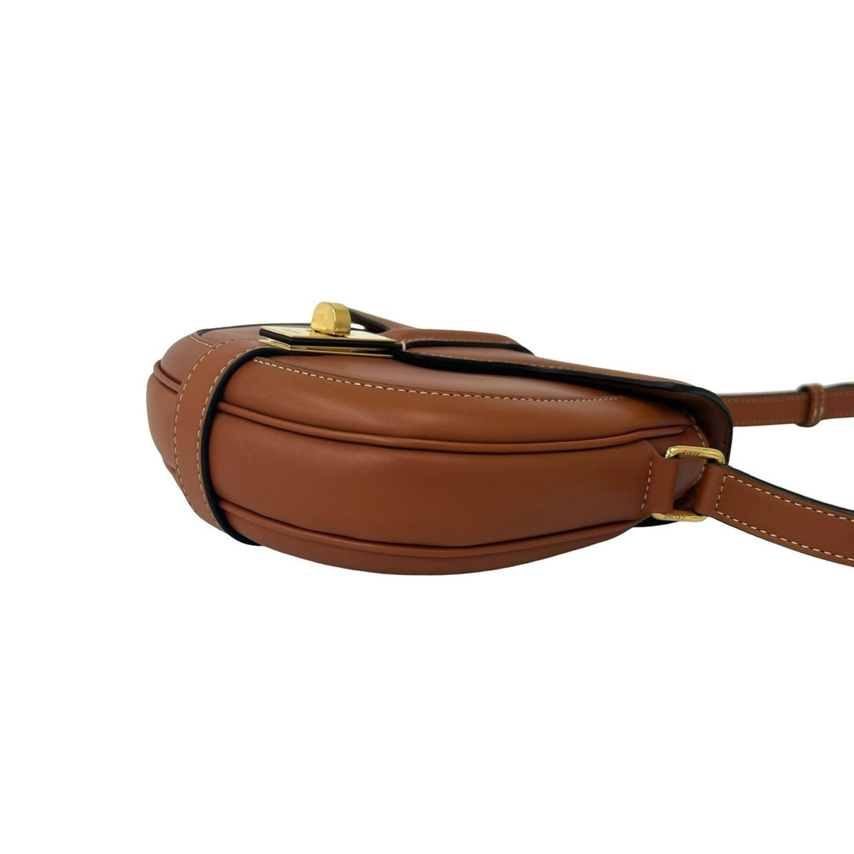Celine Brown Leather Pochette Shoulder Bag (Pre-Owned)