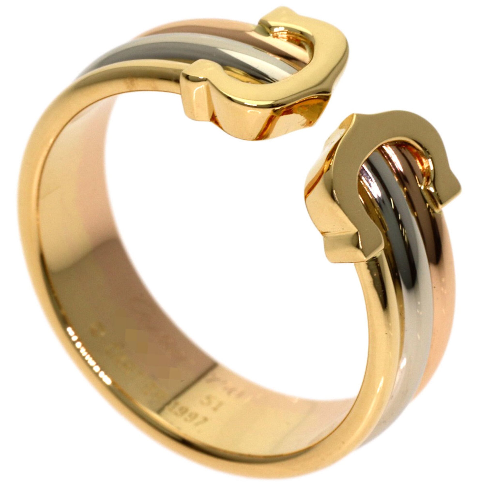 Cartier Yellow Gold (18K) Pink Gold (18K) White Gold (18K) Band Ring (Pre-Owned)