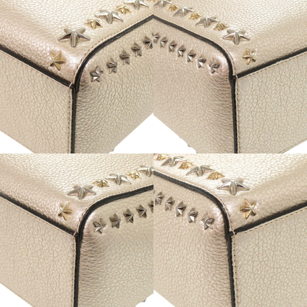 Jimmy Choo Gold Leather Handbag (Pre-Owned)