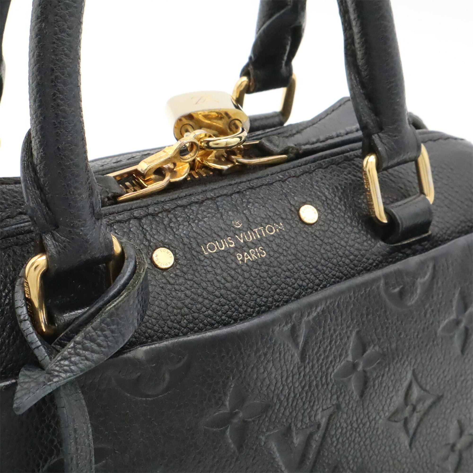 Louis Vuitton Noir Monogram Empreinte Leather Handbag Shoulder Bag (Pre-Owned)