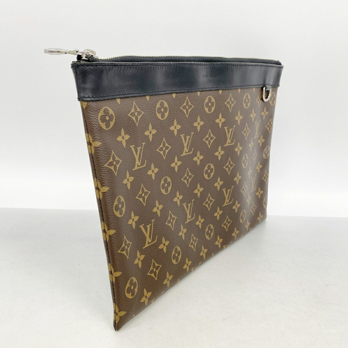 Louis Vuitton Black Brown Clutch Bag (Pre-Owned)