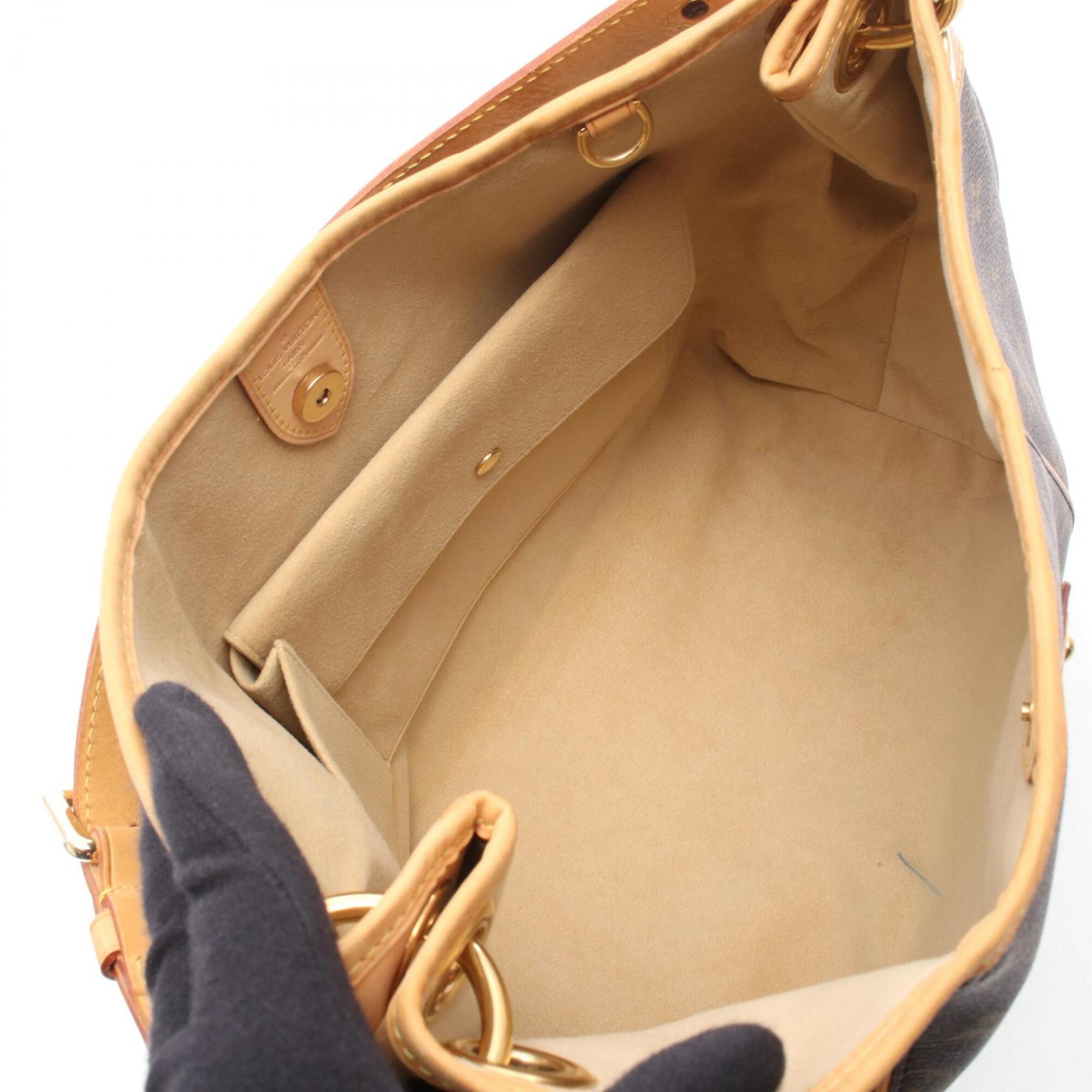 Louis Vuitton Brown Coated Canvas Pvc Monogram Leather Handbag Shoulder Bag (Pre-Owned)