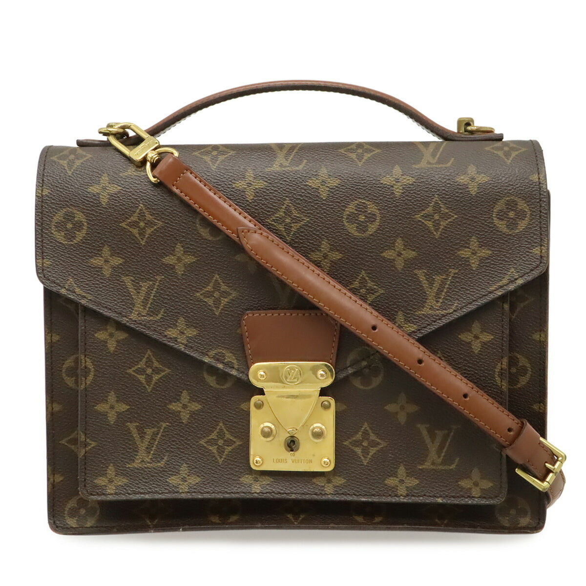 Louis Vuitton Brown Galle Monogram Monogram Handbag Shoulder Bag (Pre-Owned)