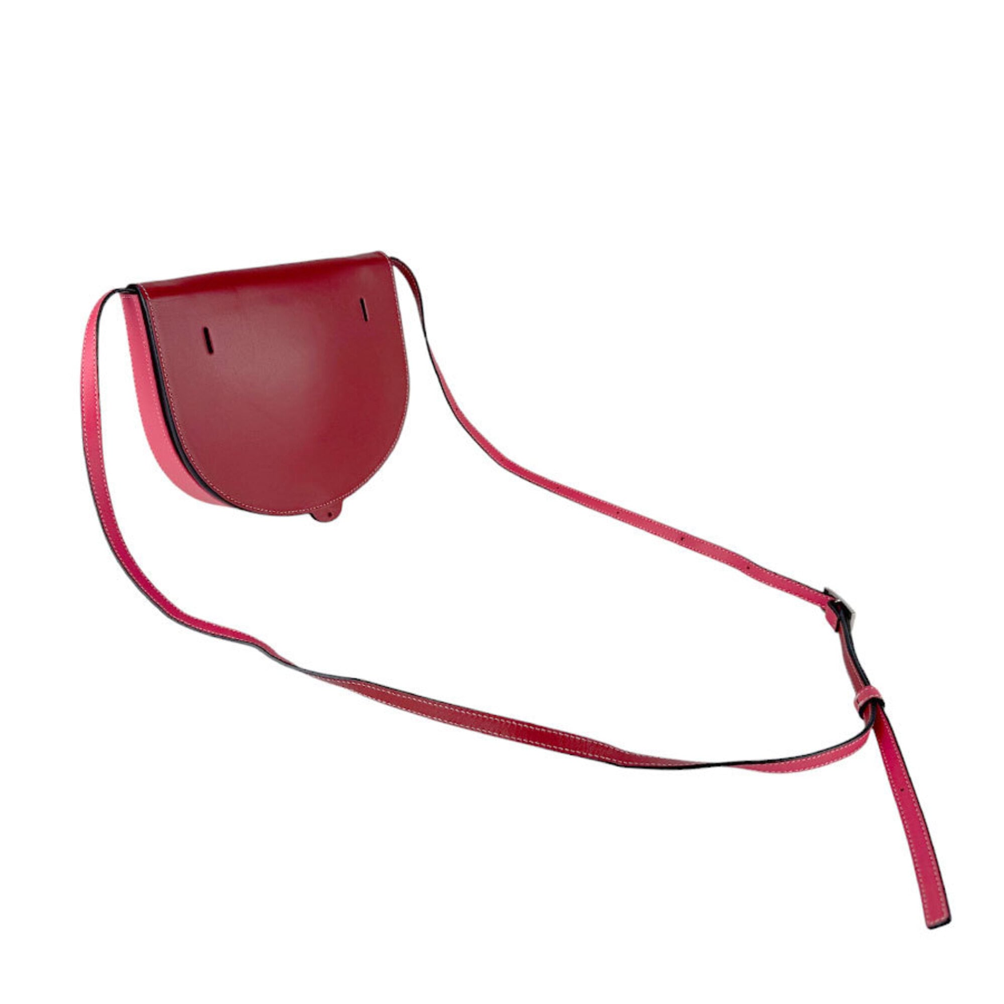 Loewe Red Color Leather Fanny Pack Shoulder Bag (Pre-Owned)