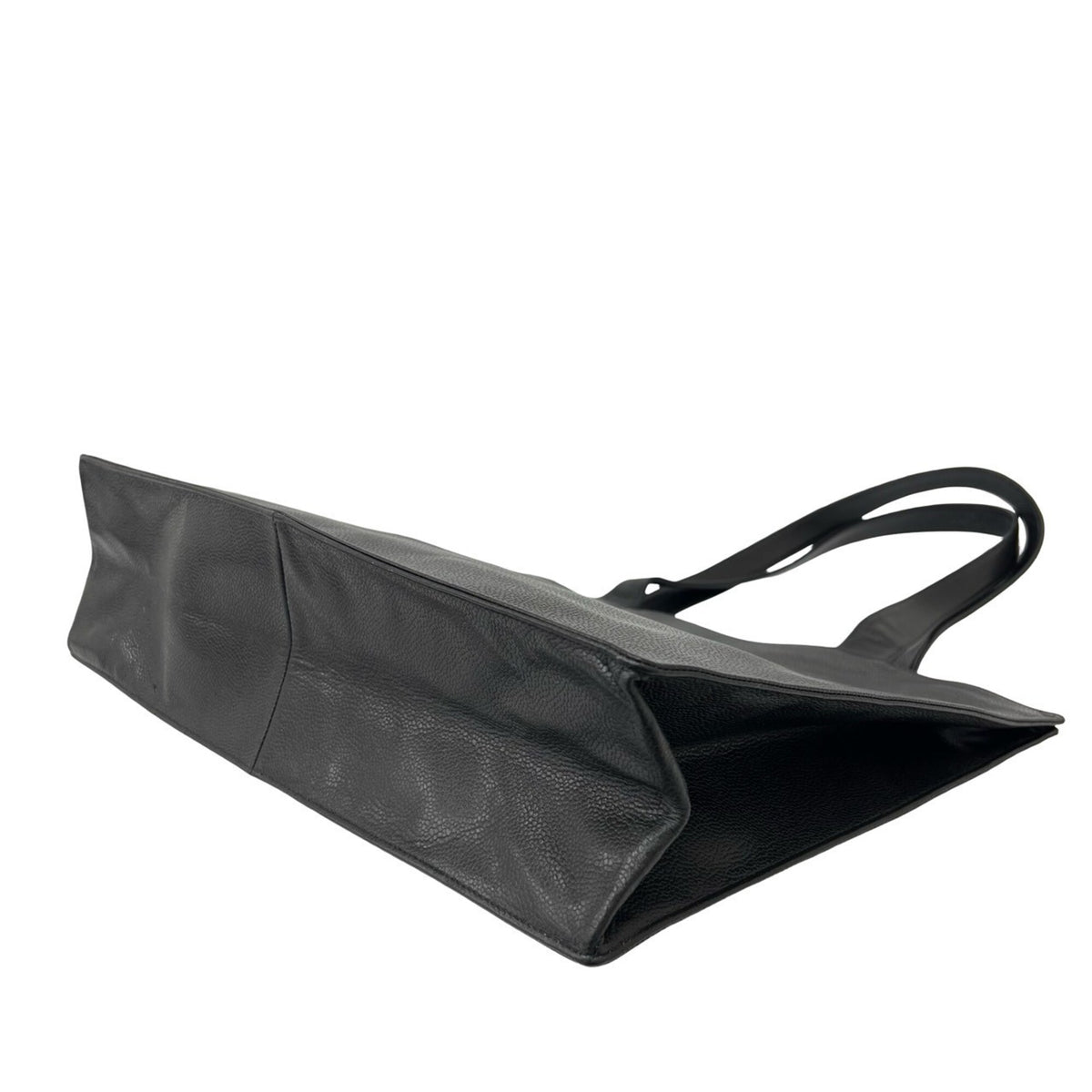 Chanel Black Grained Calfskin Tote Bag (Pre-Owned)
