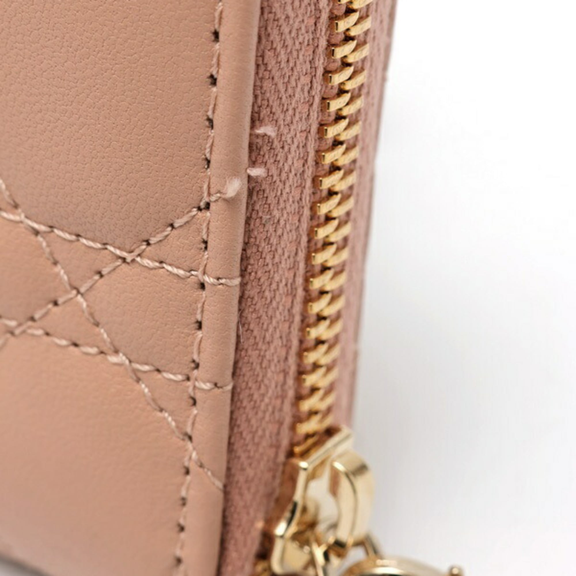 Christian Dior Lady Dior Leather Coin Purse/Coin Case (Pre-Owned)