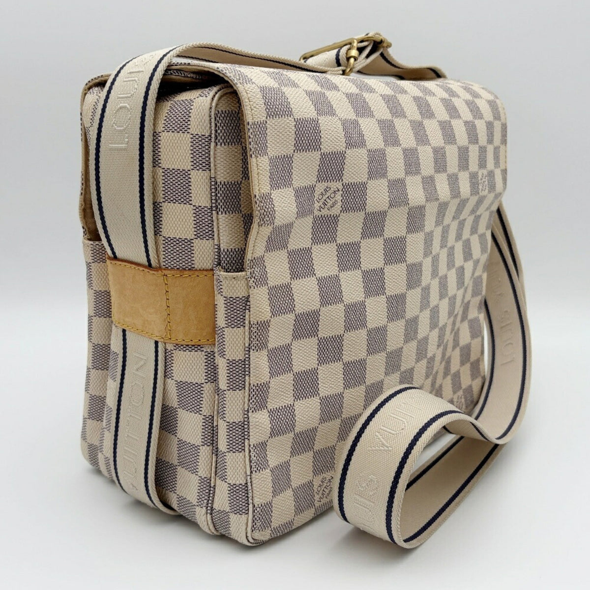 Louis Vuitton Damier Azur Damier Azur Damier Canvas Shoulder Bag (Pre-Owned)