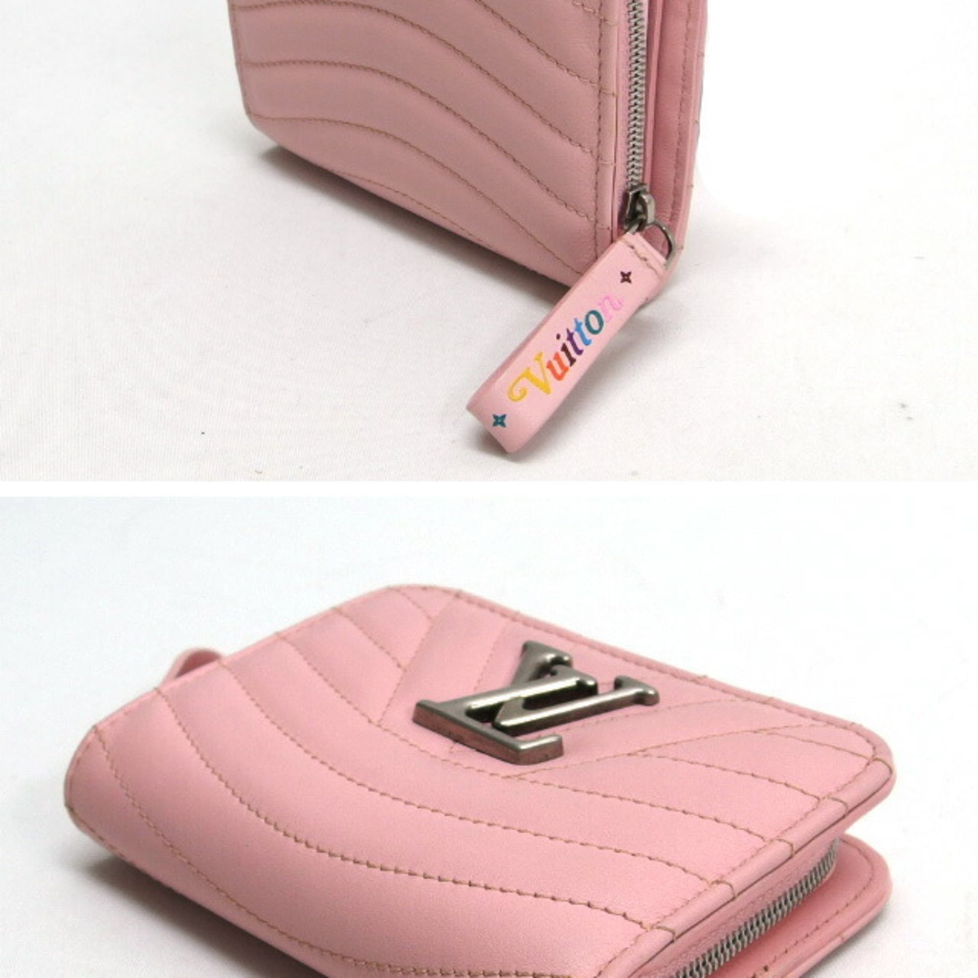 Louis Vuitton Pink Leather Wallet (Bi-Fold) (Pre-Owned)