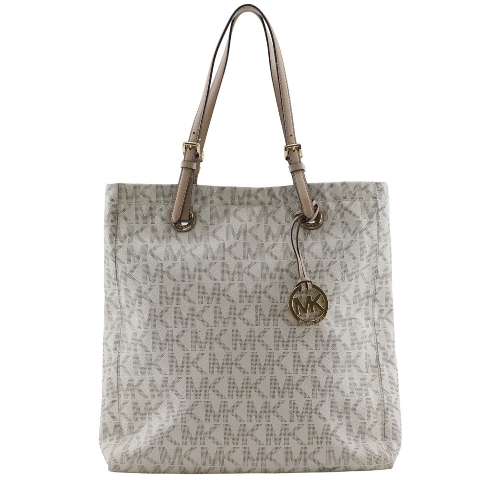 Michael Kors Off-White Pvc Tote Bag (Pre-Owned)