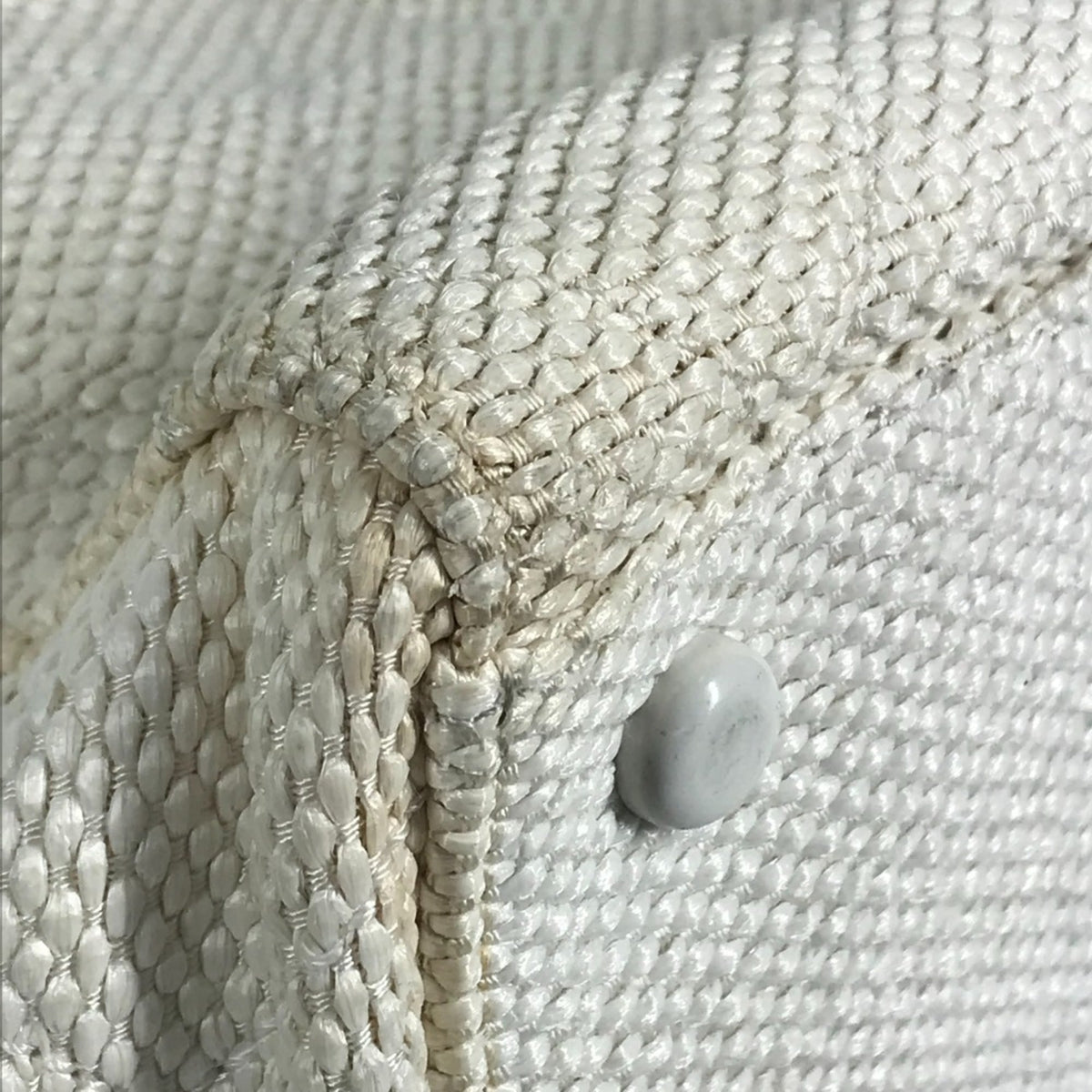 Chanel White Hemp Shoulder Bag Tote Bag (Pre-Owned)