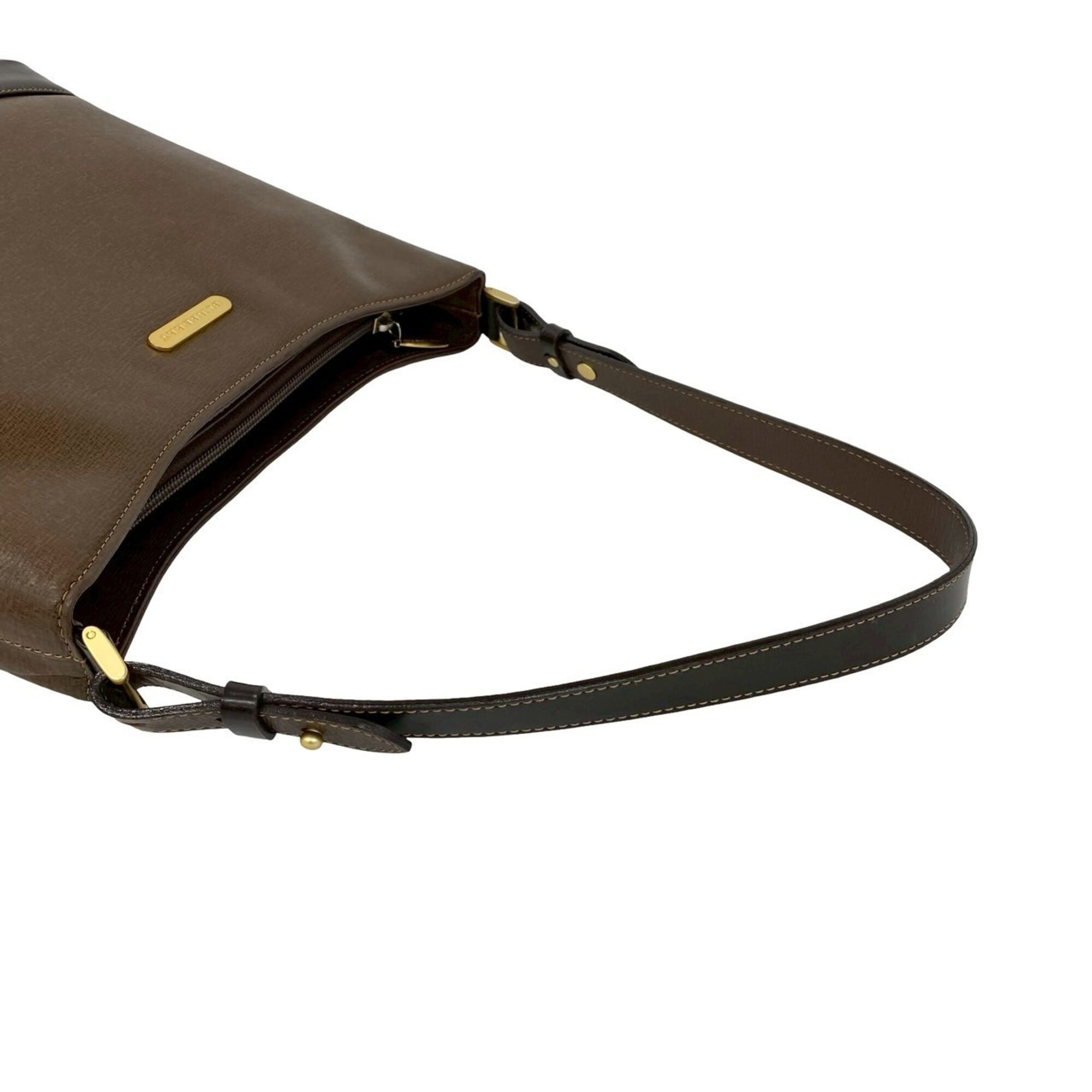 Burberry Brown Leather Shoulder Bag (Pre-Owned)