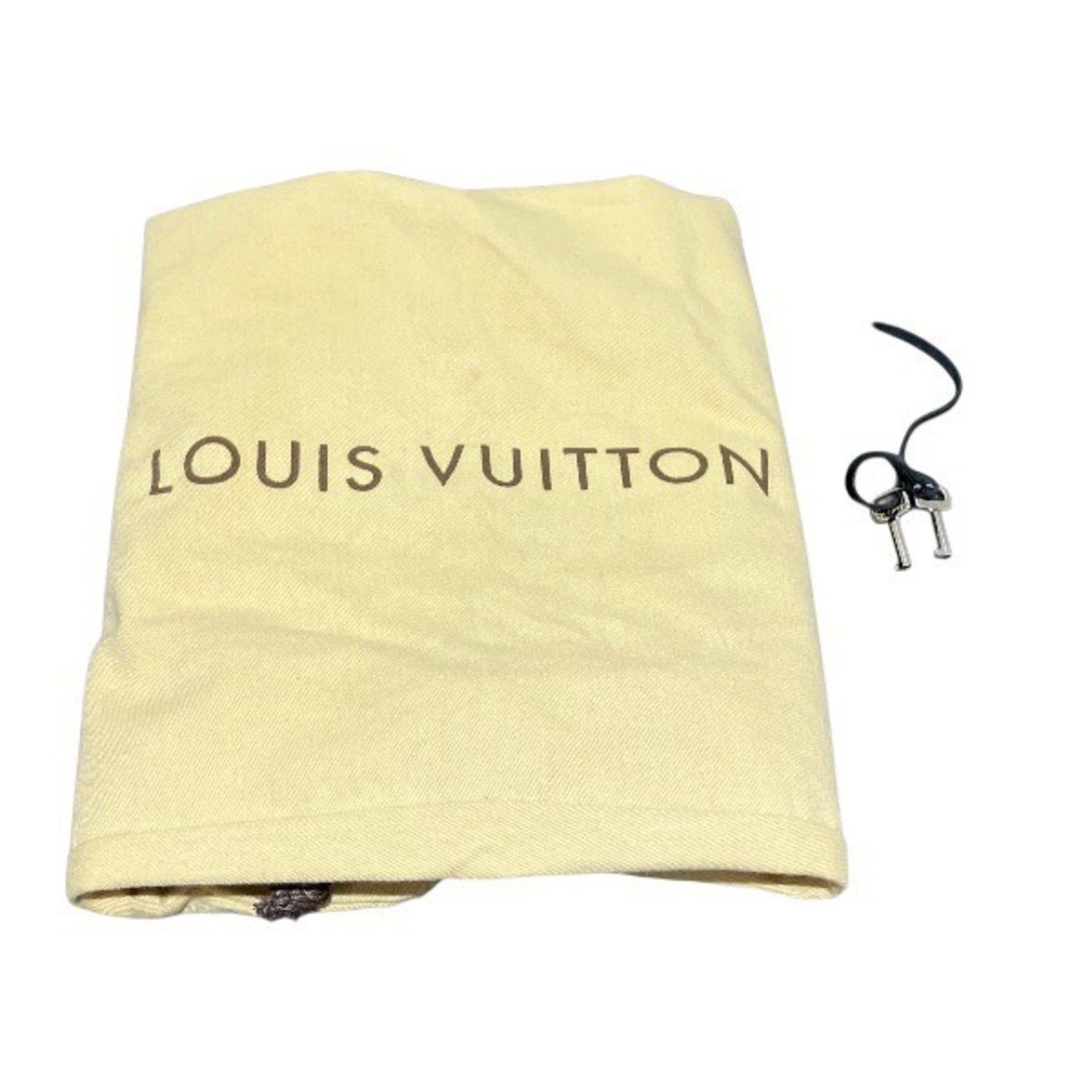 Louis Vuitton Black Leather Handbag (Pre-Owned)