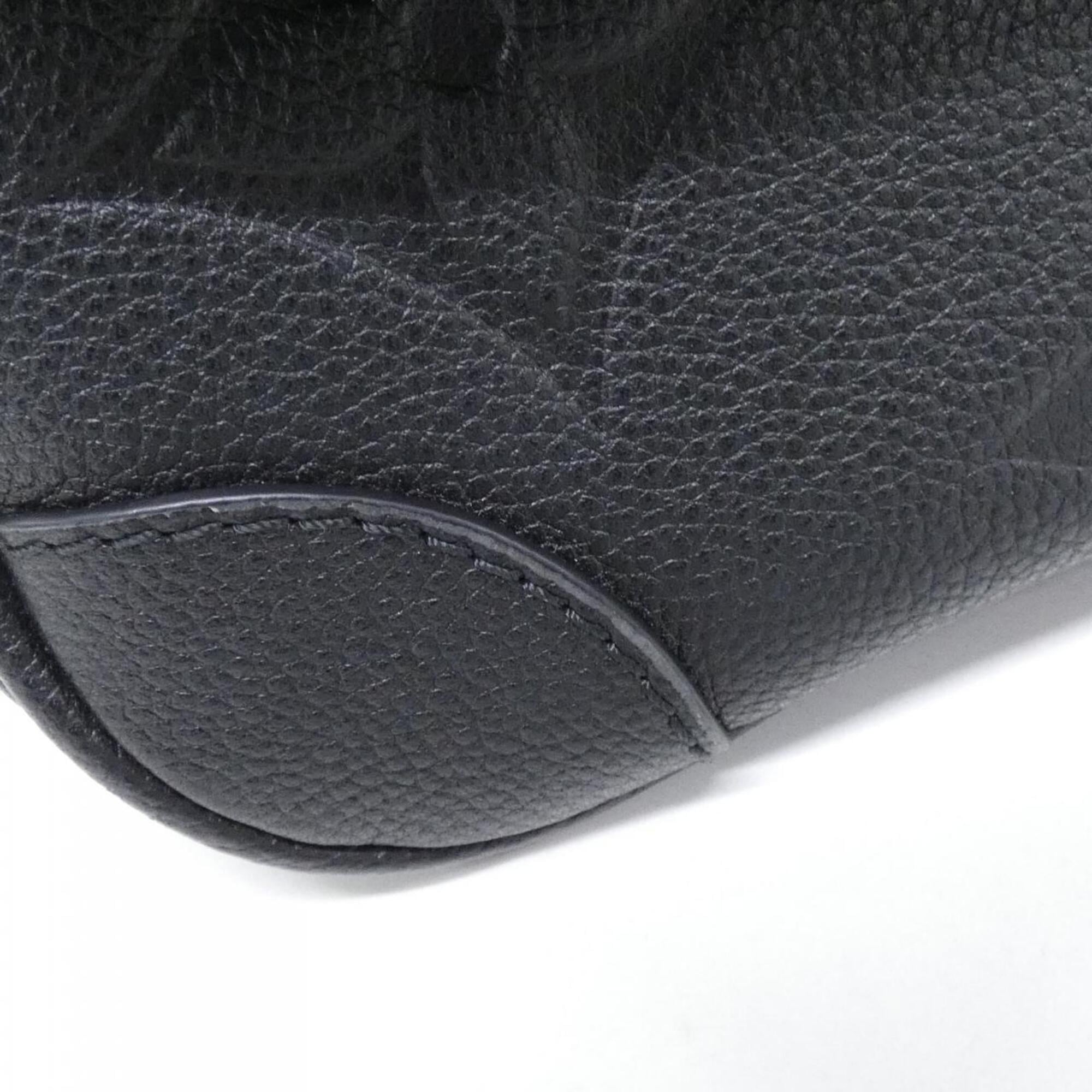 Louis Vuitton Black Leather Shoulder Bag (Pre-Owned)